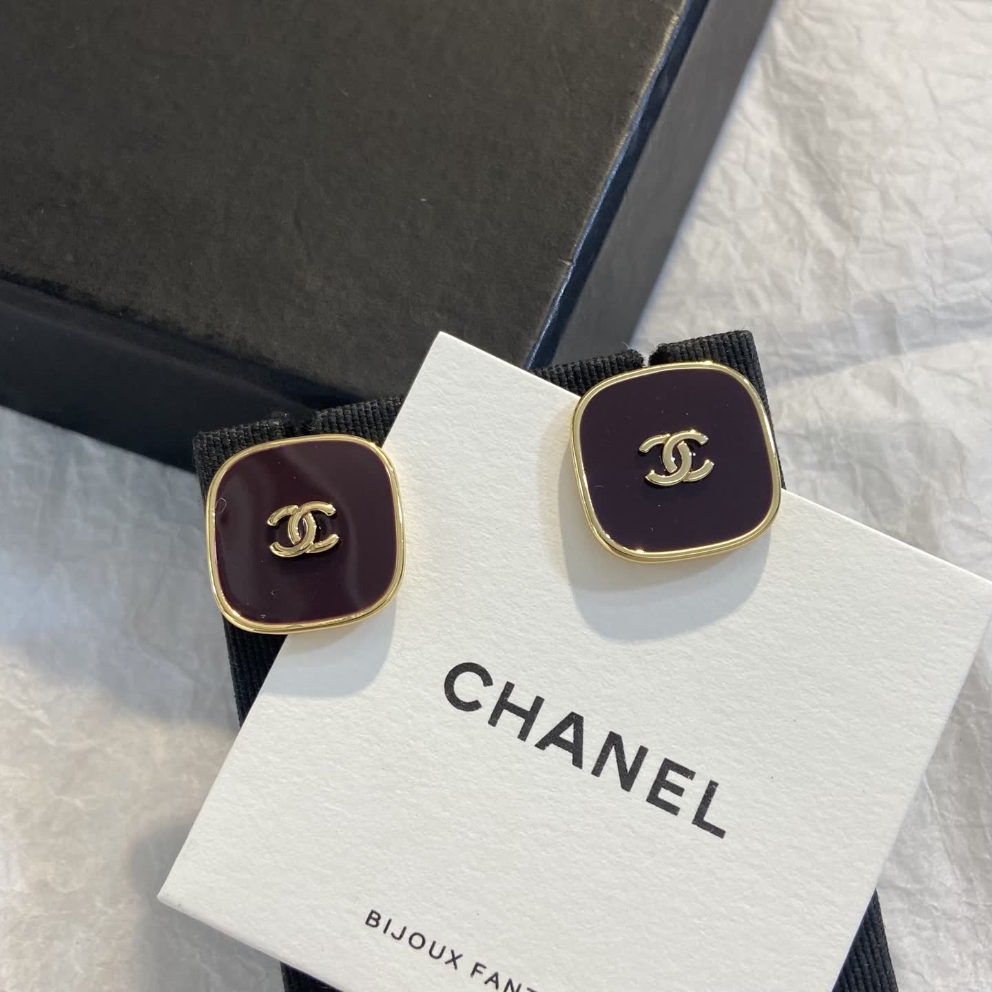 Chanel CC Logo Earrings