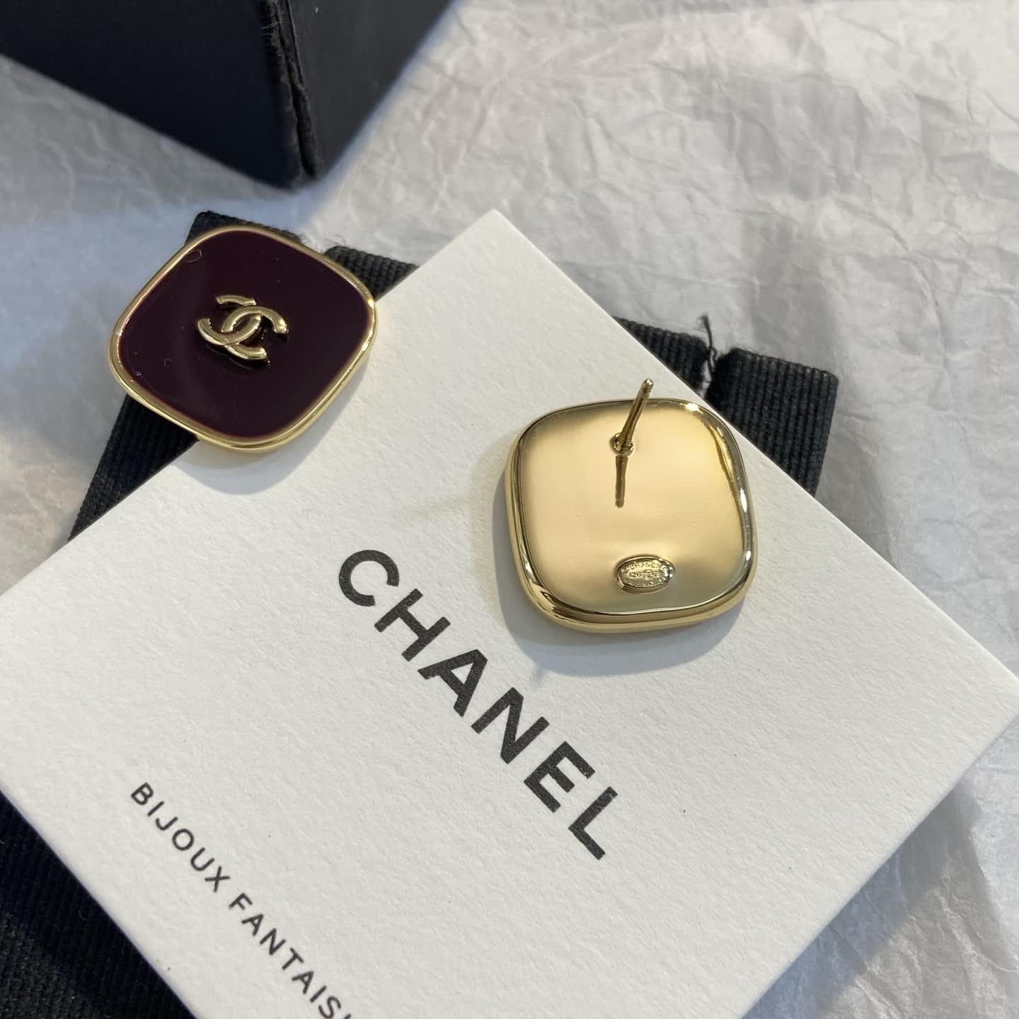 Chanel CC Logo Earrings