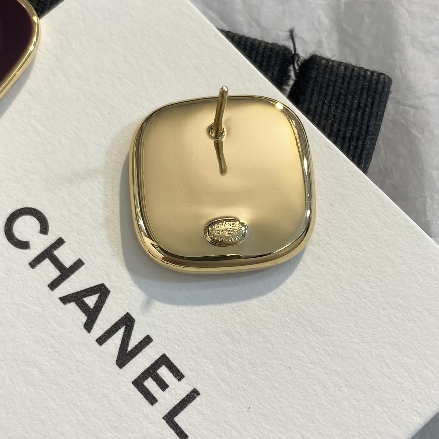 Chanel CC Logo Earrings
