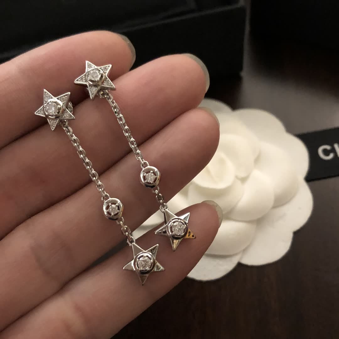 Chanel Star Earrings