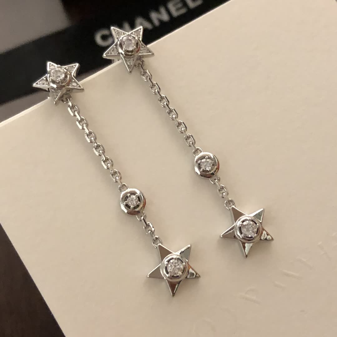 Chanel Star Earrings