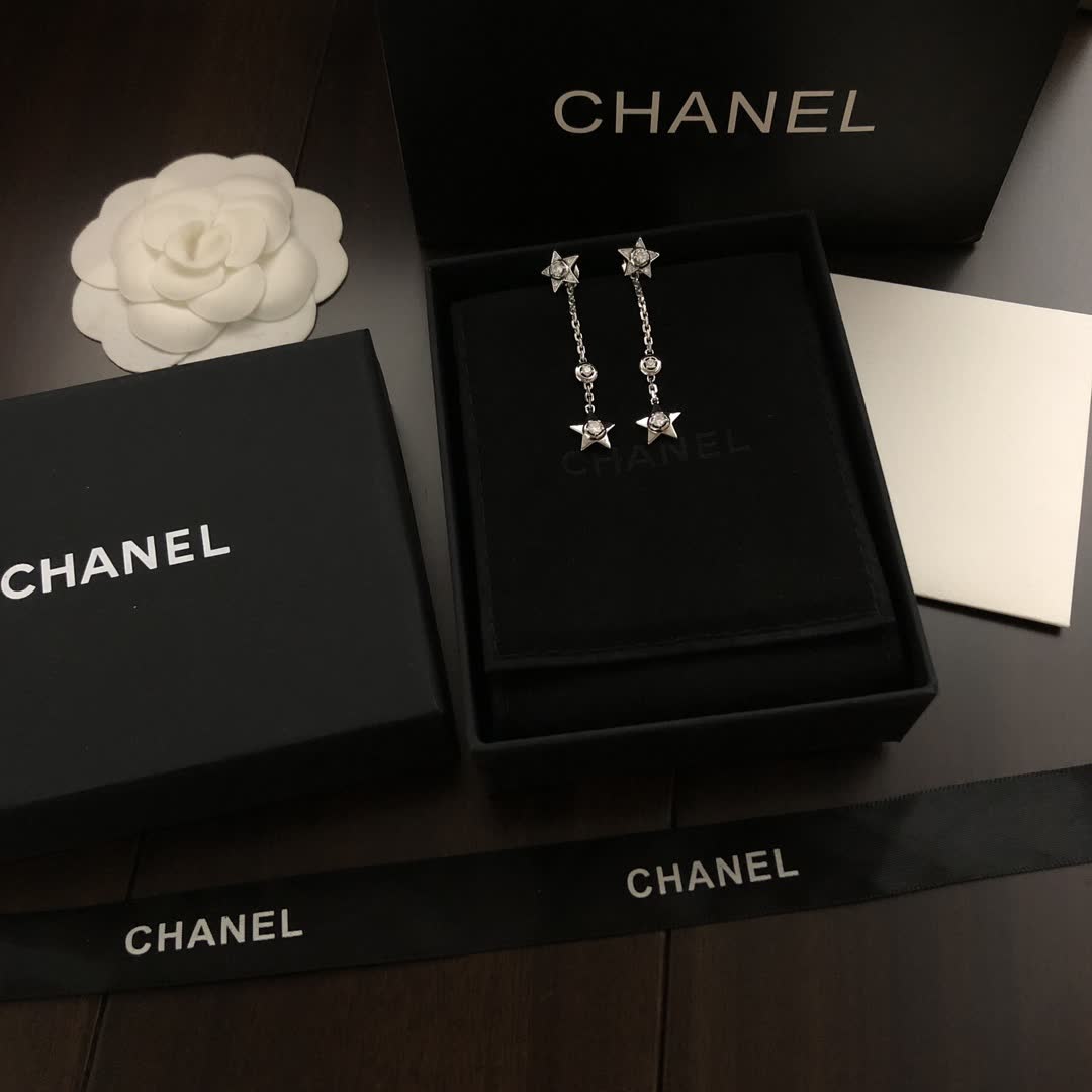 Chanel Star Earrings