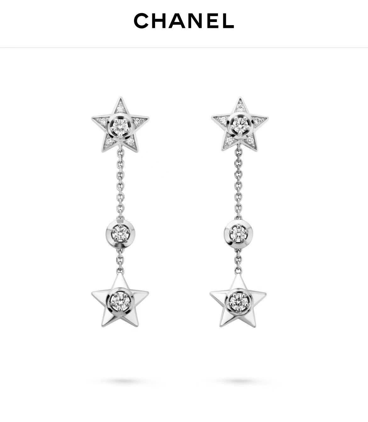 Chanel Star Earrings