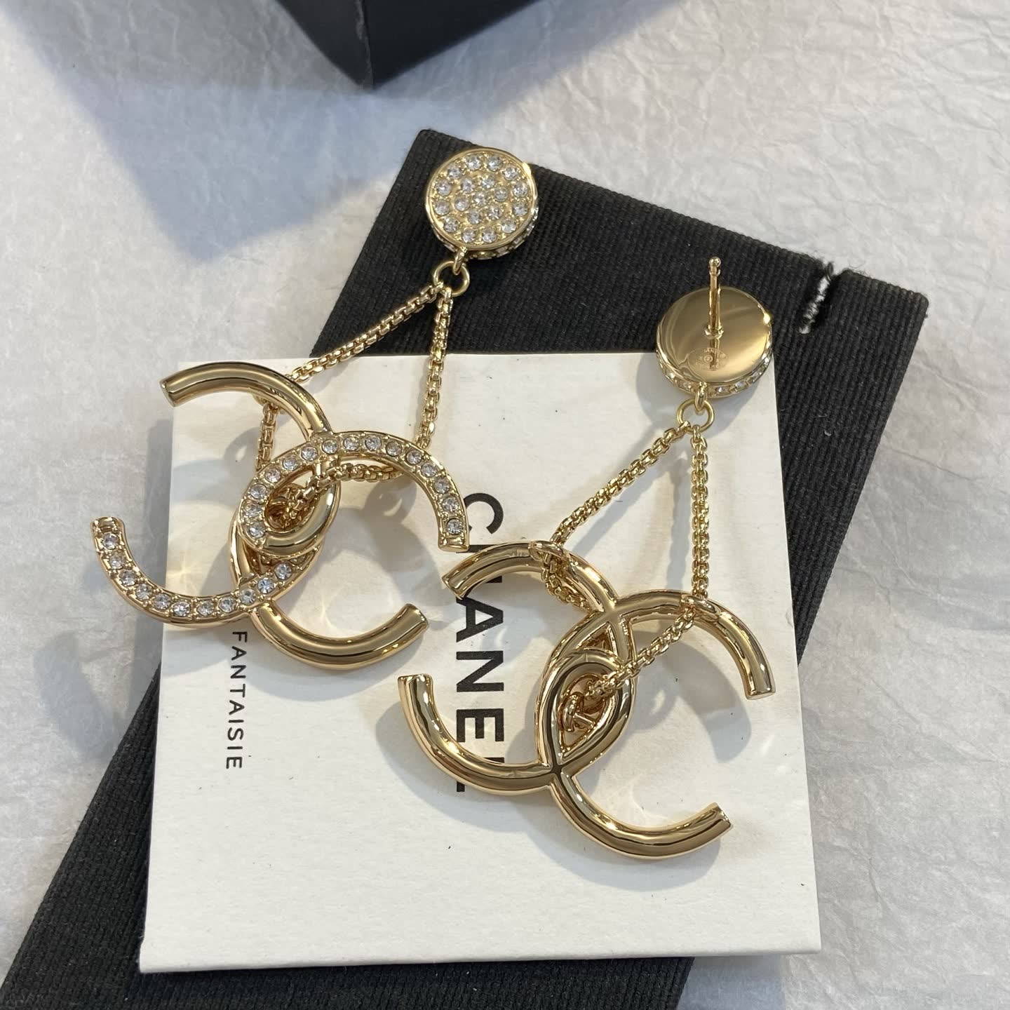 Chanel CC Logo Earrings