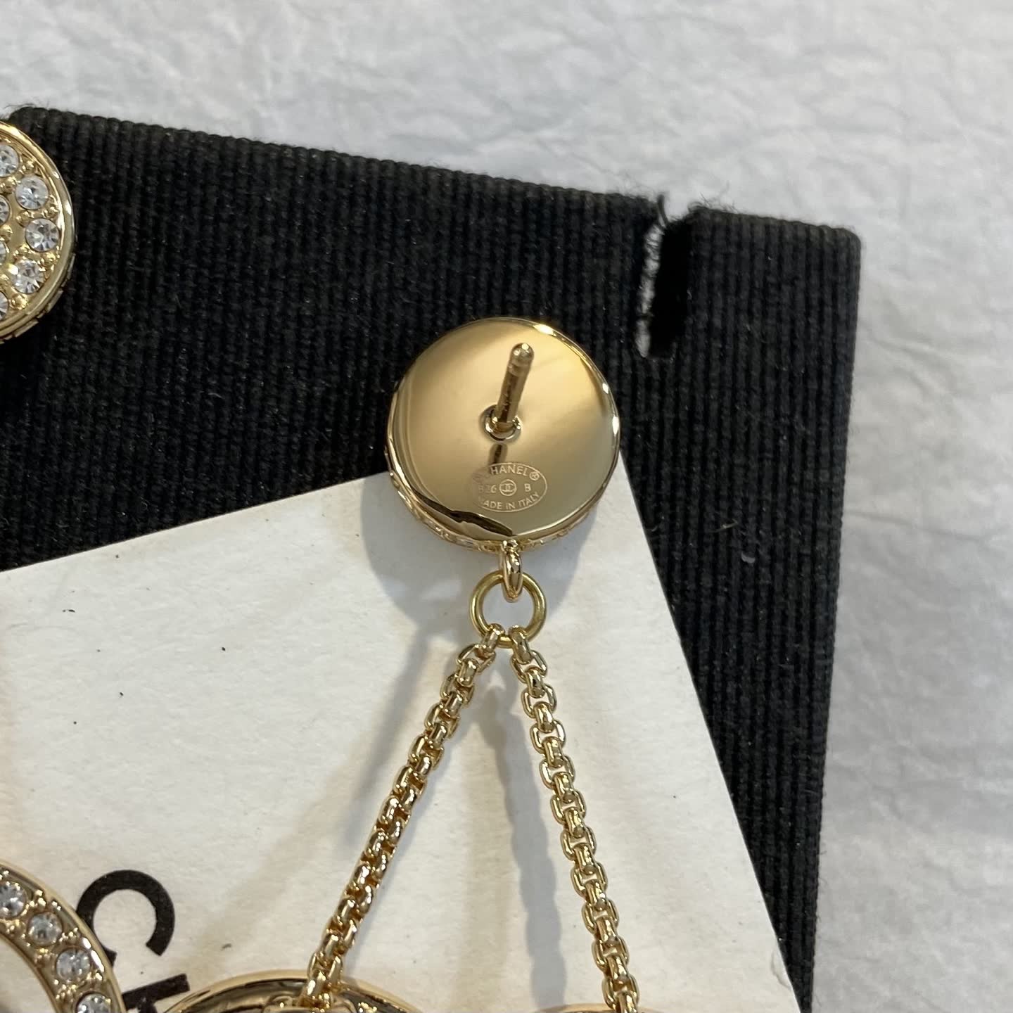 Chanel CC Logo Earrings