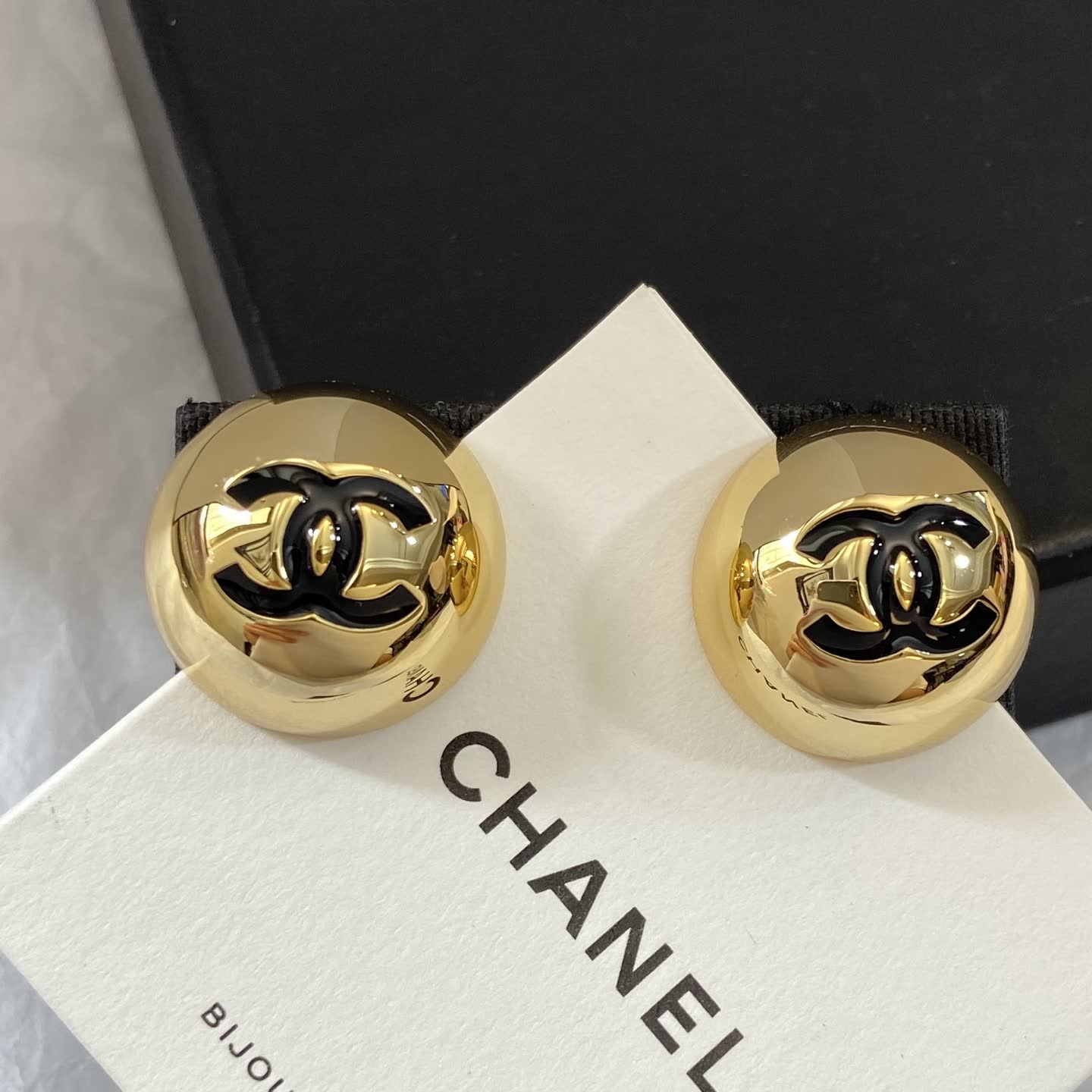 Chanel CC Logo Clip-On Earrings
