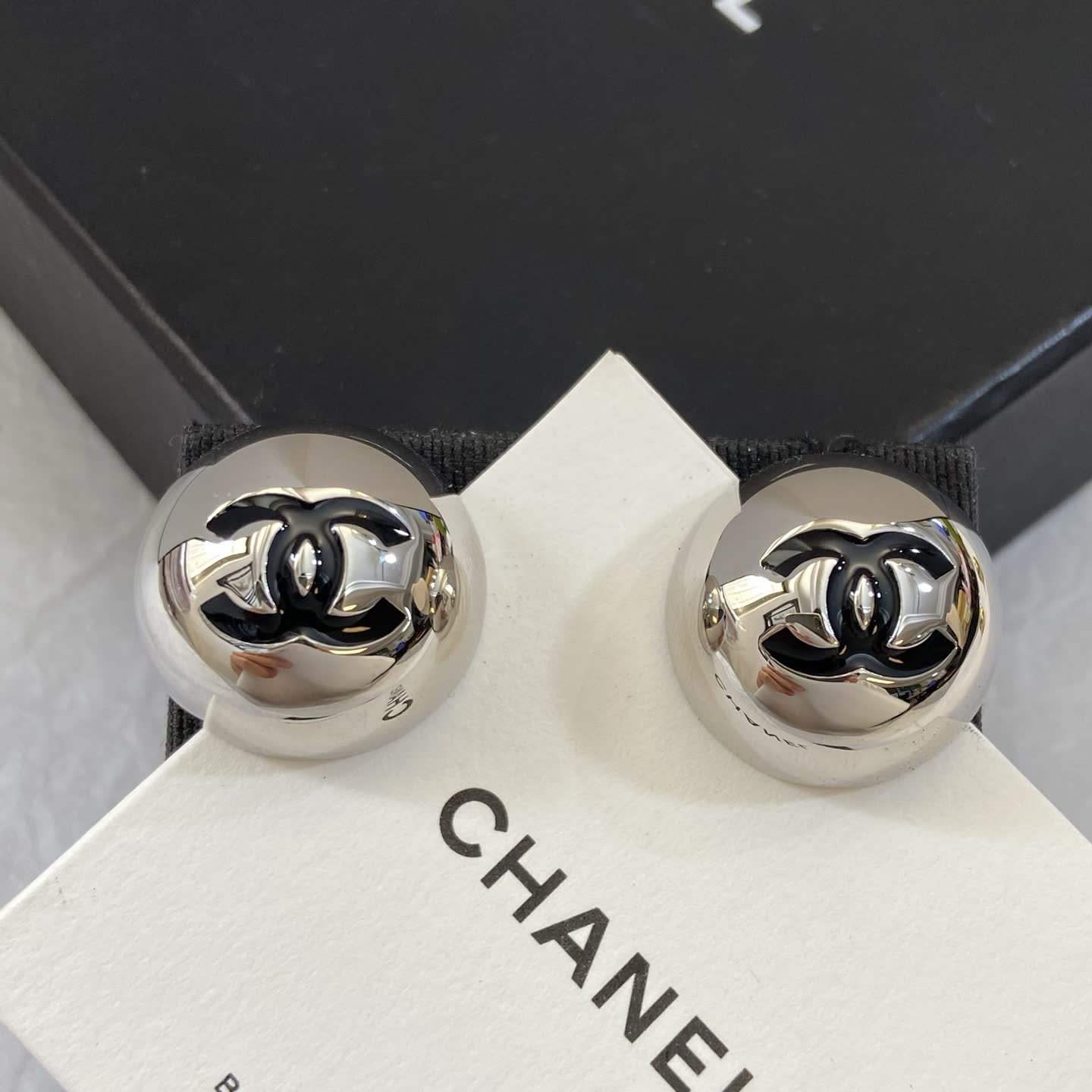 Chanel CC Logo Clip-On Earrings