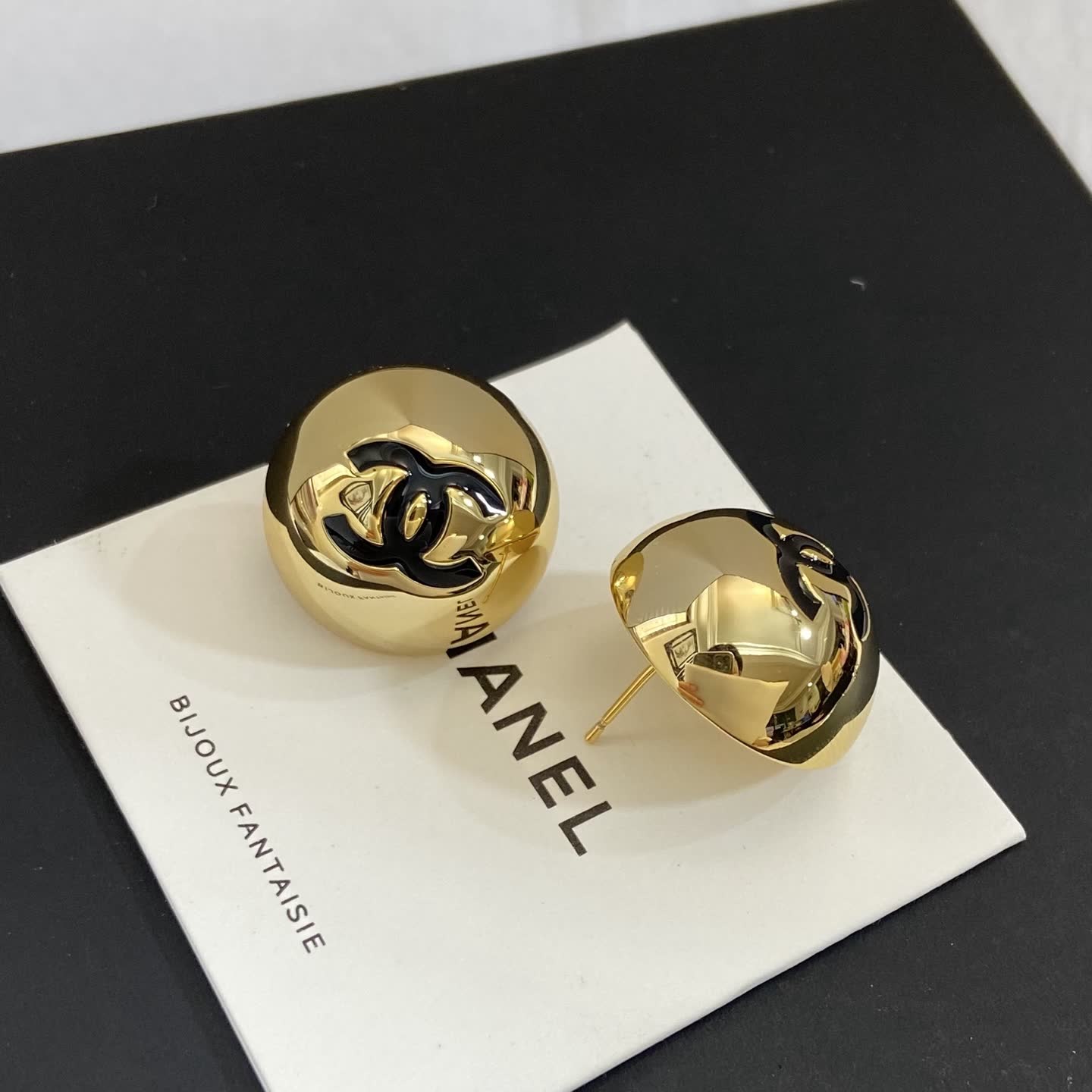 Chanel CC Logo Clip-On Earrings