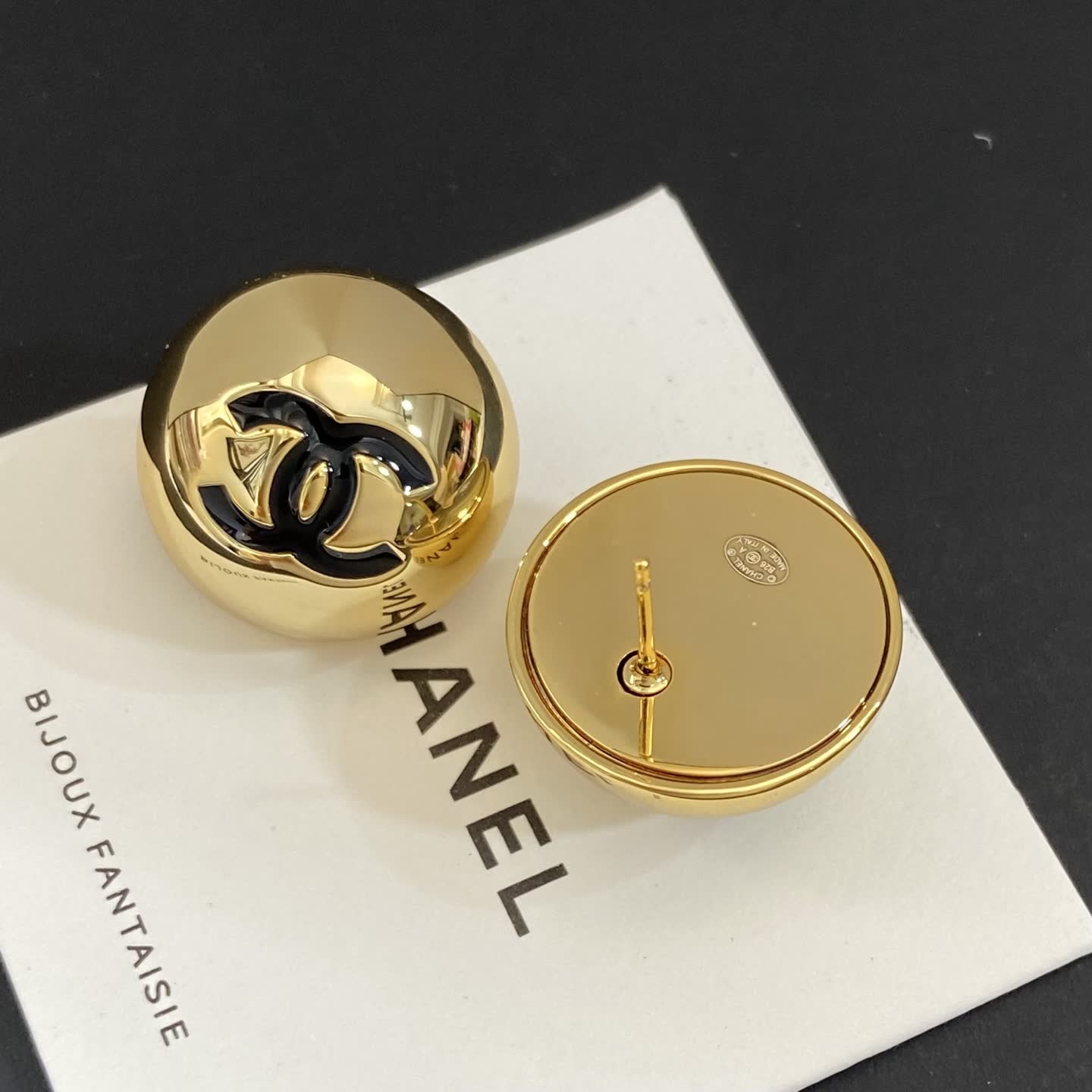 Chanel CC Logo Clip-On Earrings
