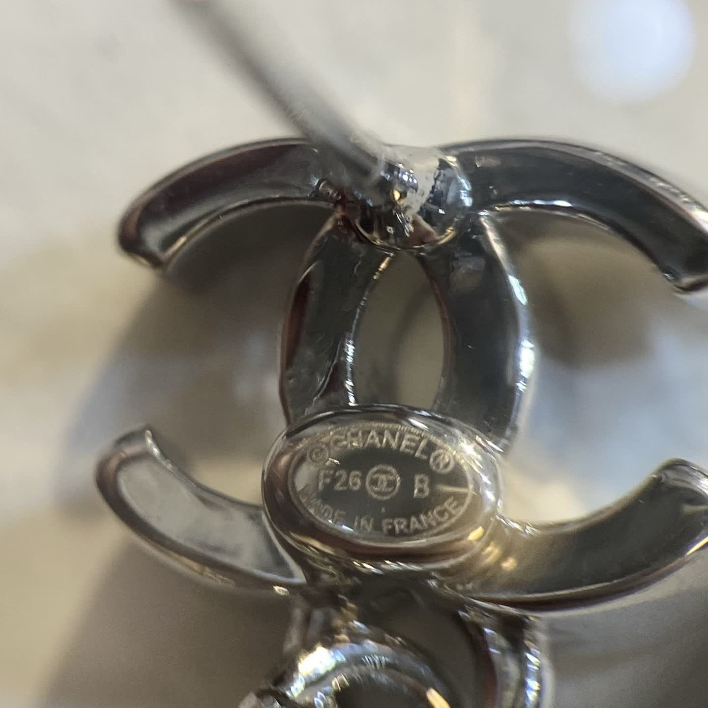 Chanel Pearl and Tiger's Eye Earrings