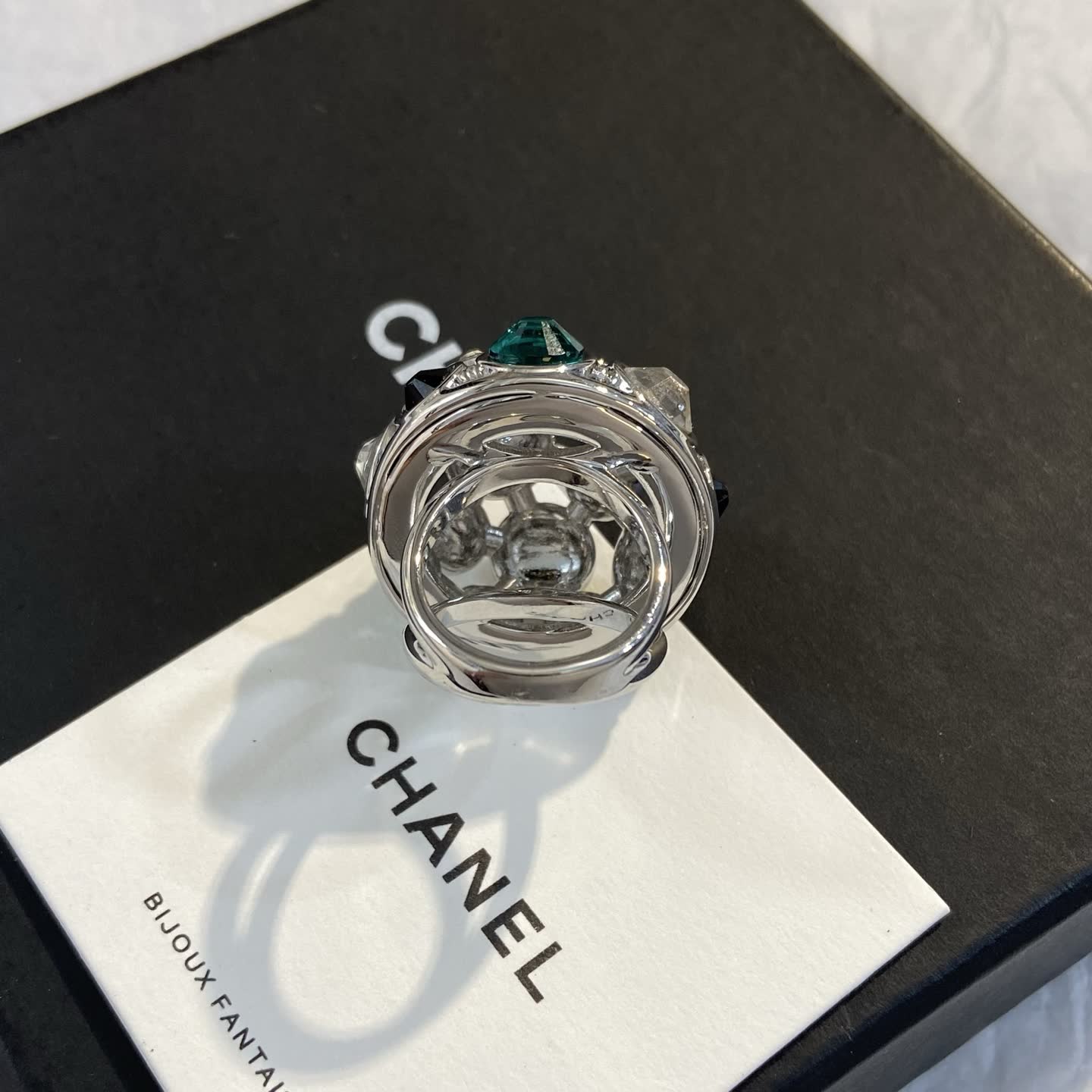Chanel Earrings - Geometric Crystal Design