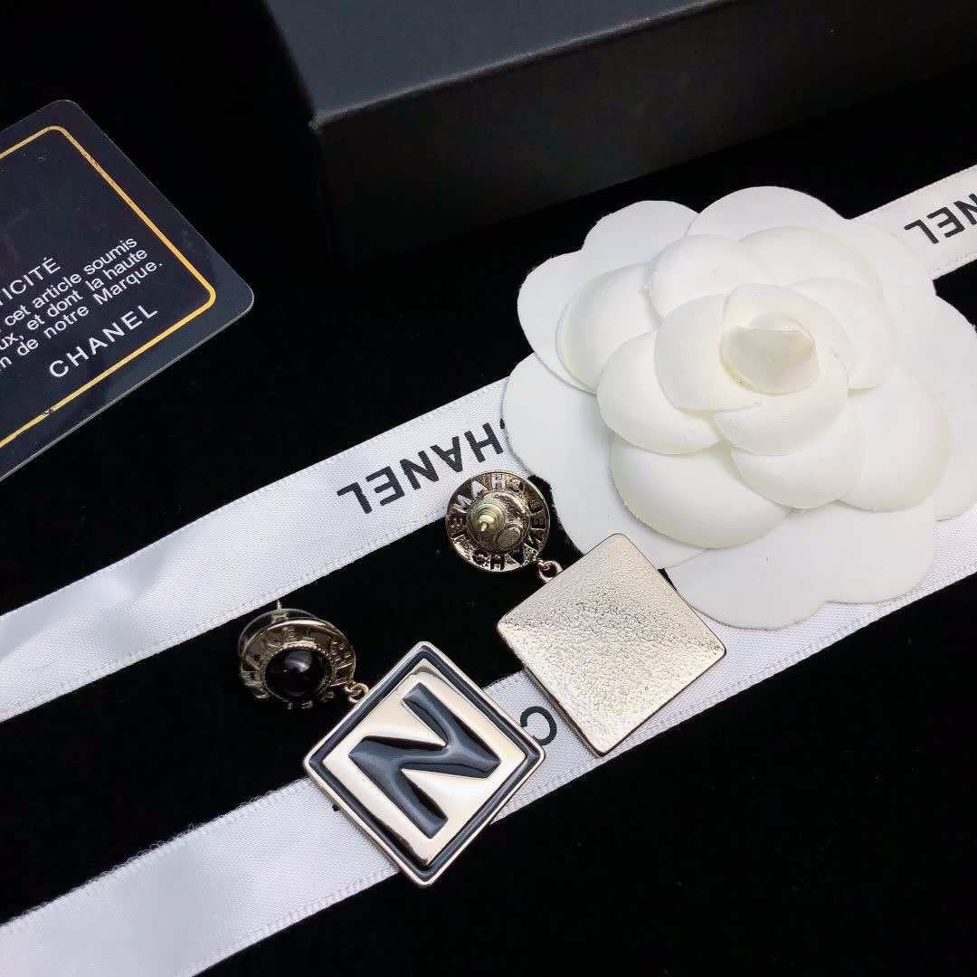Chanel CC Logo Earrings