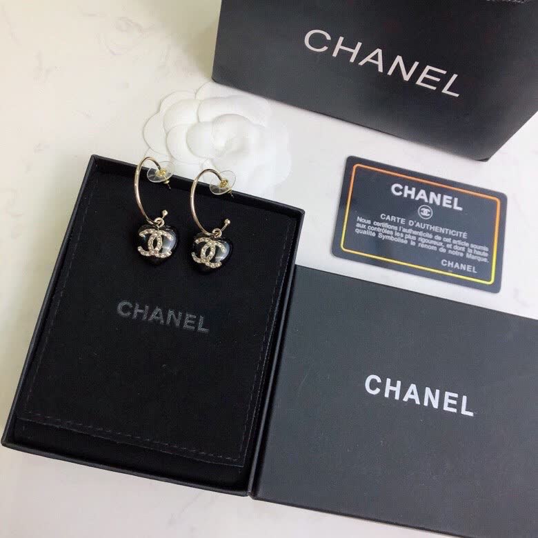 Chanel CC Logo Earrings