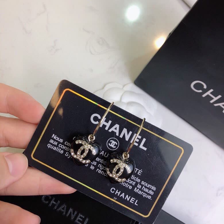 Chanel CC Logo Earrings