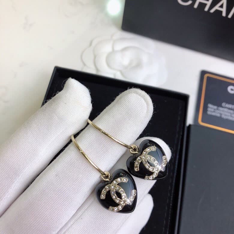 Chanel CC Logo Earrings