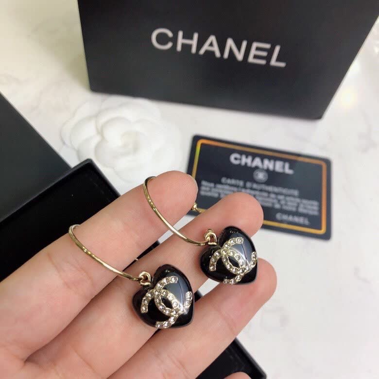 Chanel CC Logo Earrings