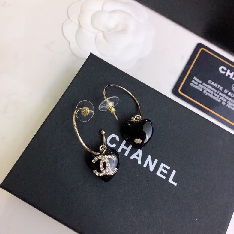Chanel CC Logo Earrings