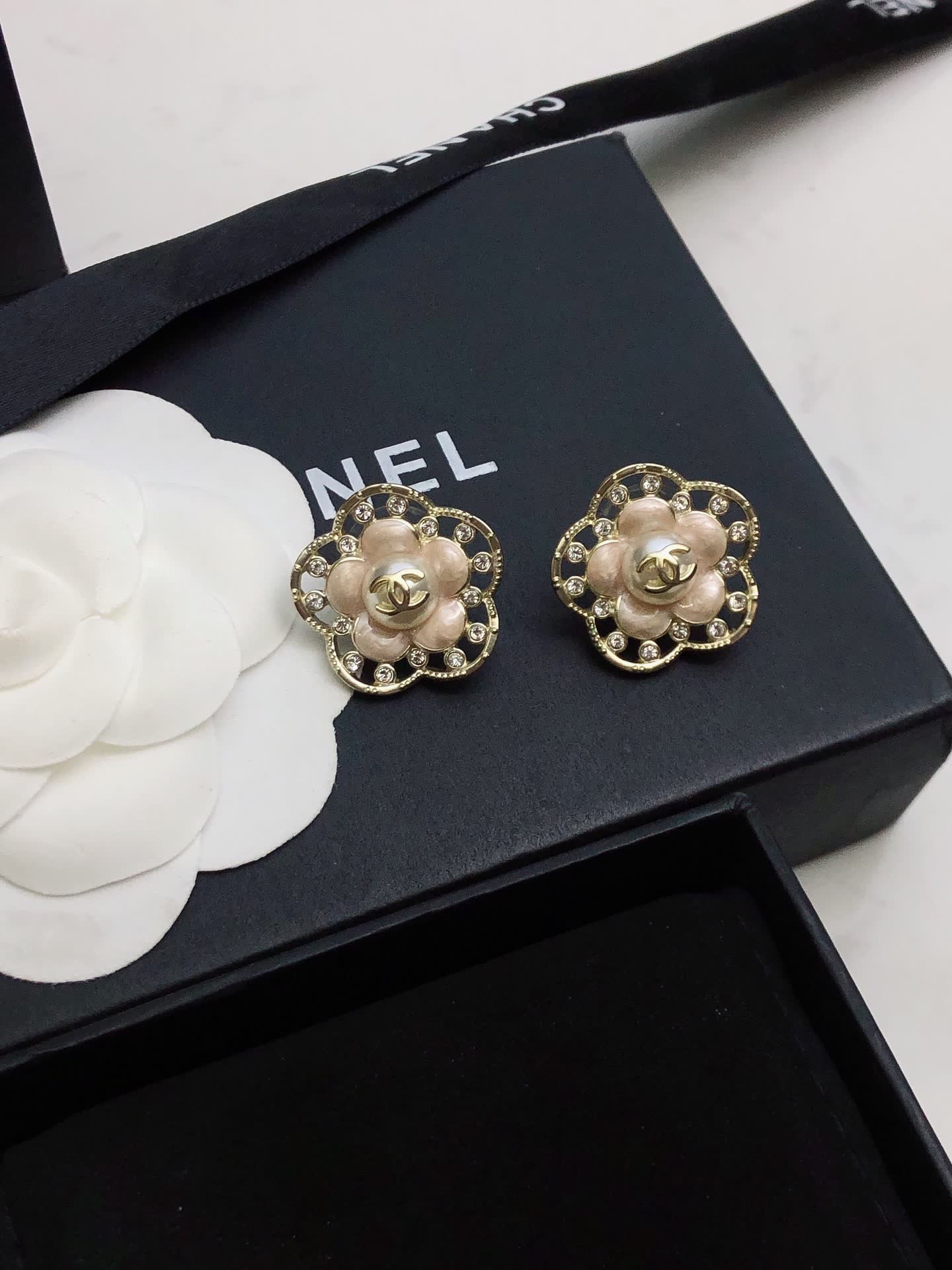 Chanel Camellia Earrings Chanel Camellia Earrings