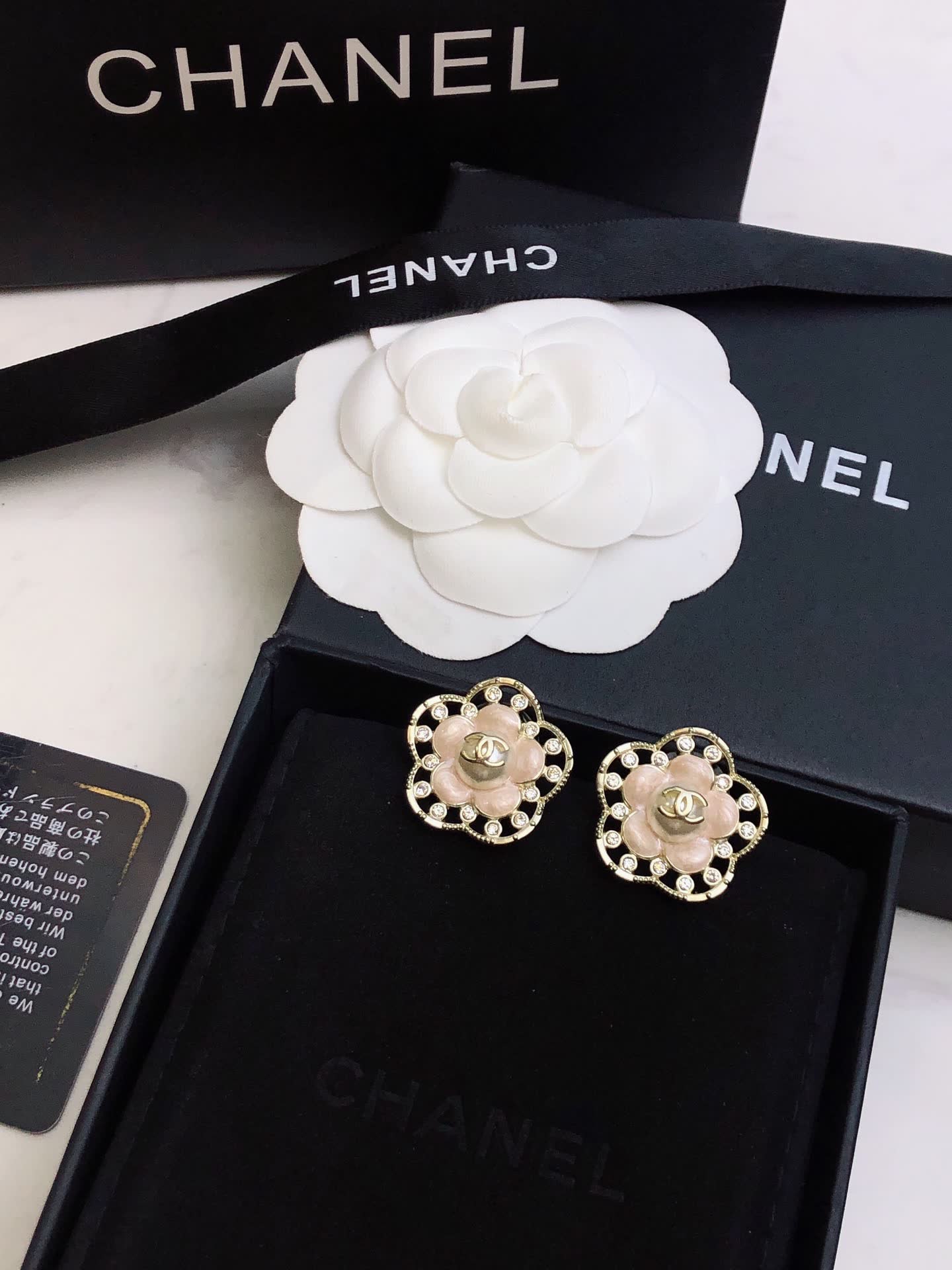 Chanel Camellia Earrings