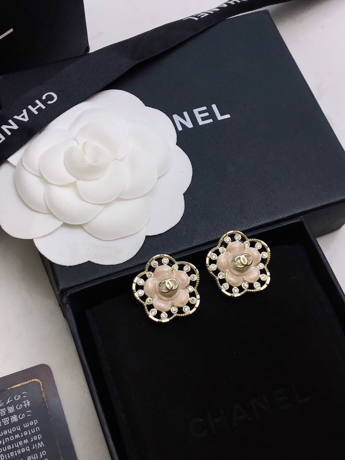 Chanel Camellia Earrings