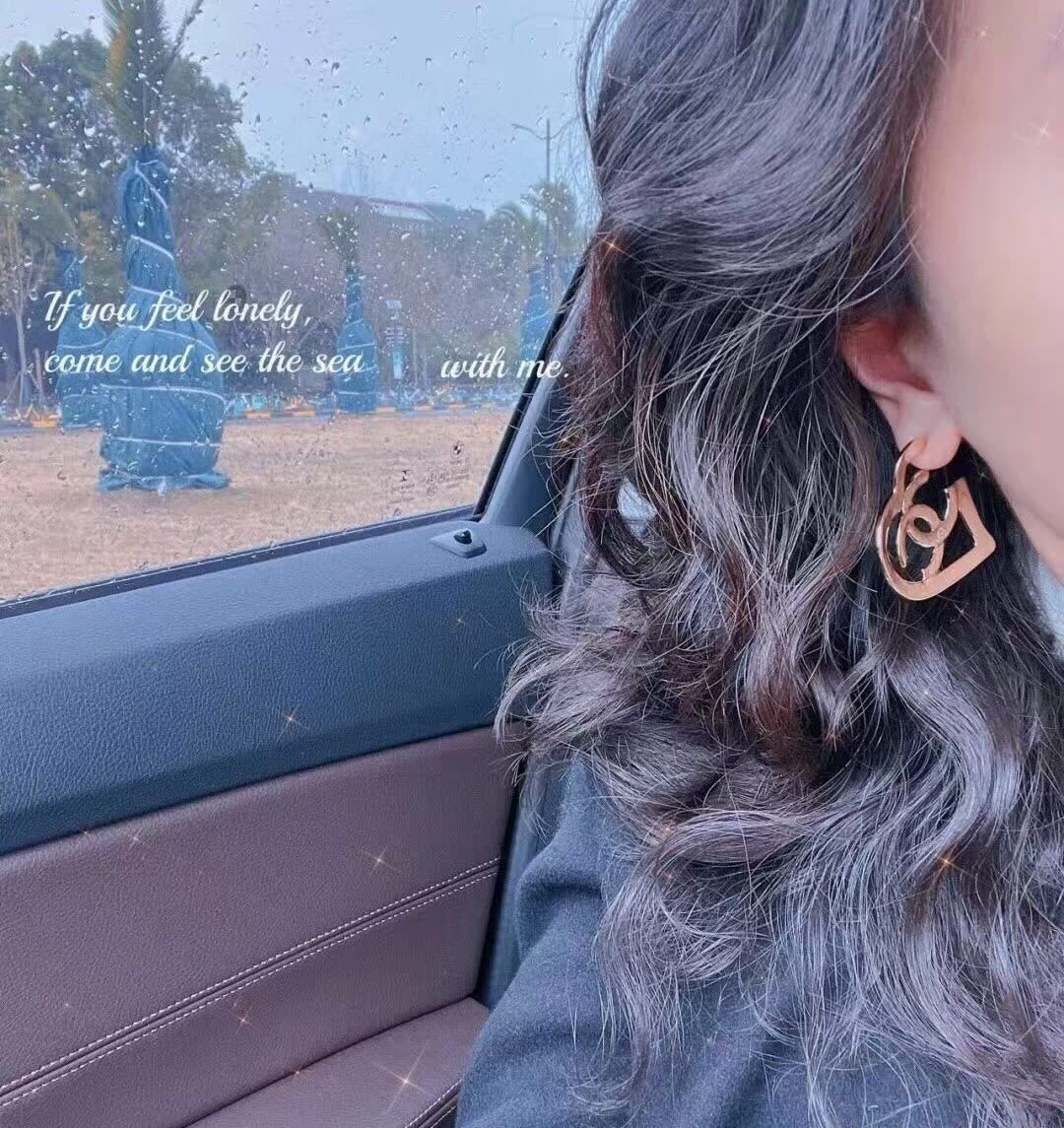 Chanel Elegant Silver Hoop Earrings