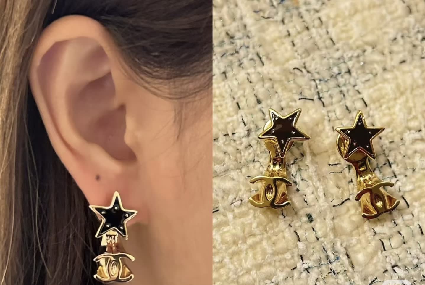 Chanel Star Earrings