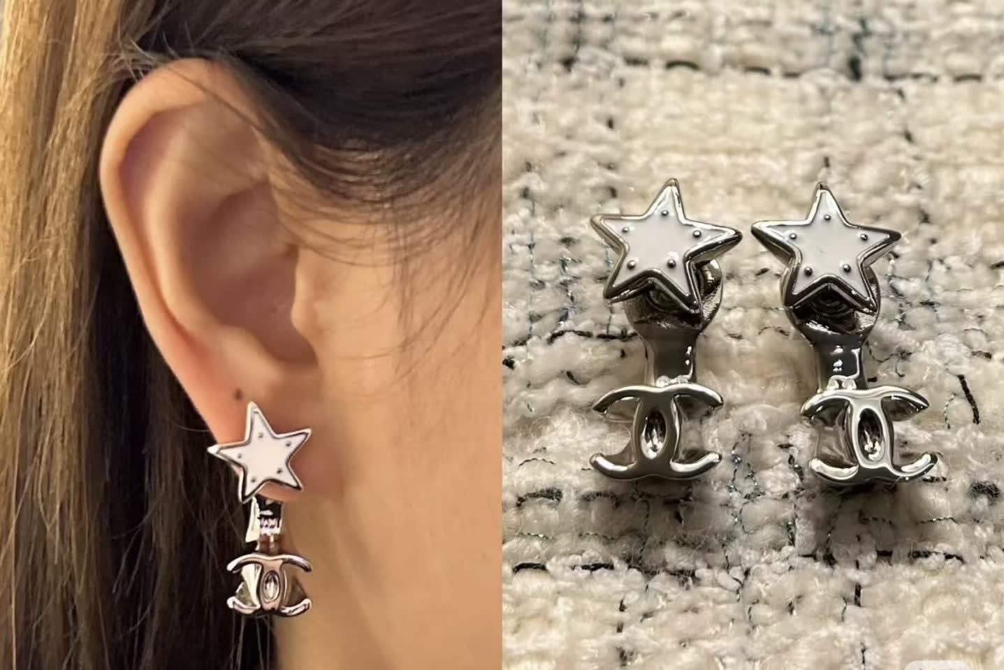 Chanel Star Earrings
