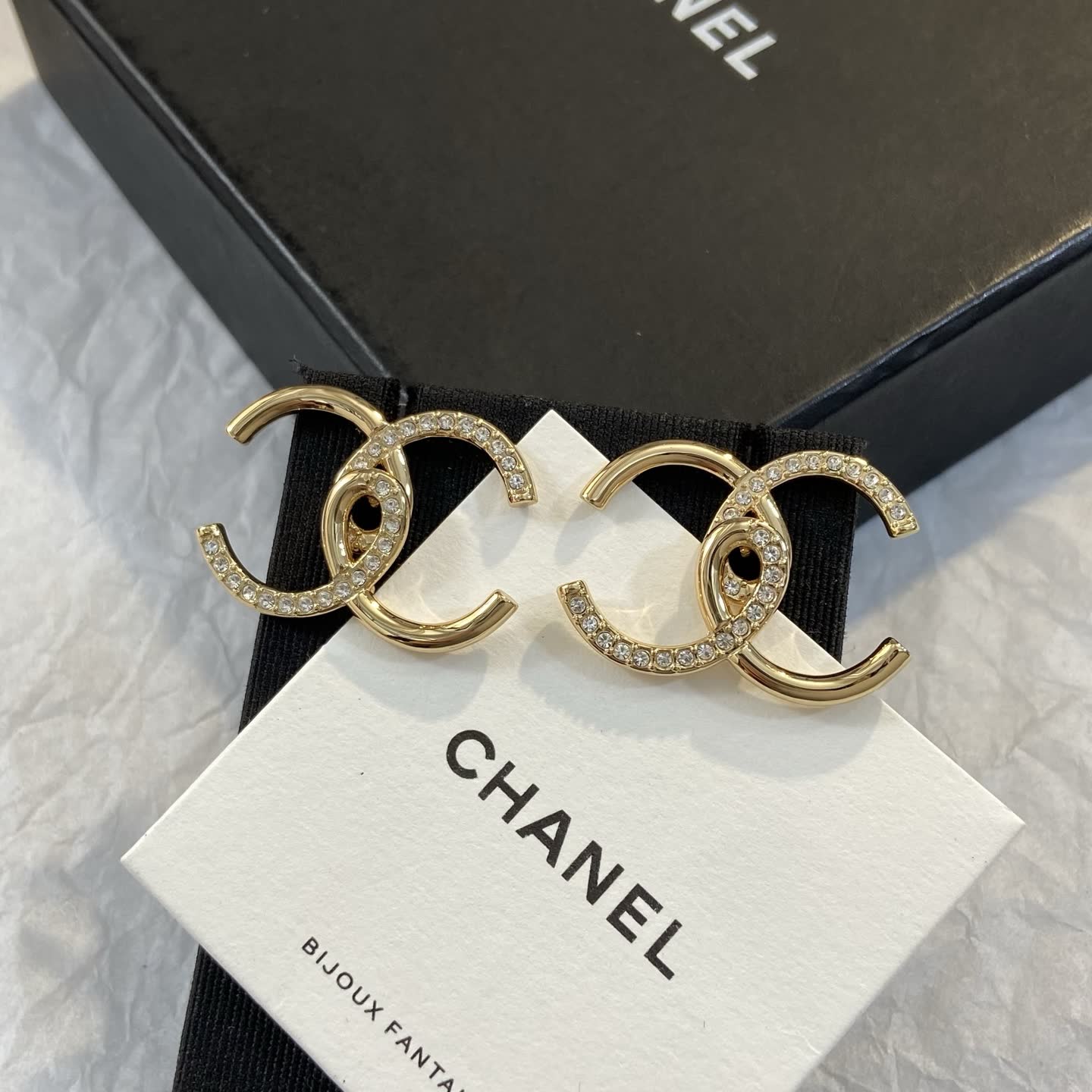 Chanel CC Logo Earrings