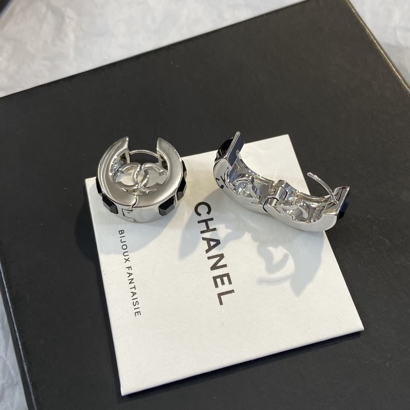 Chanel CC Logo Clip-on Earrings
