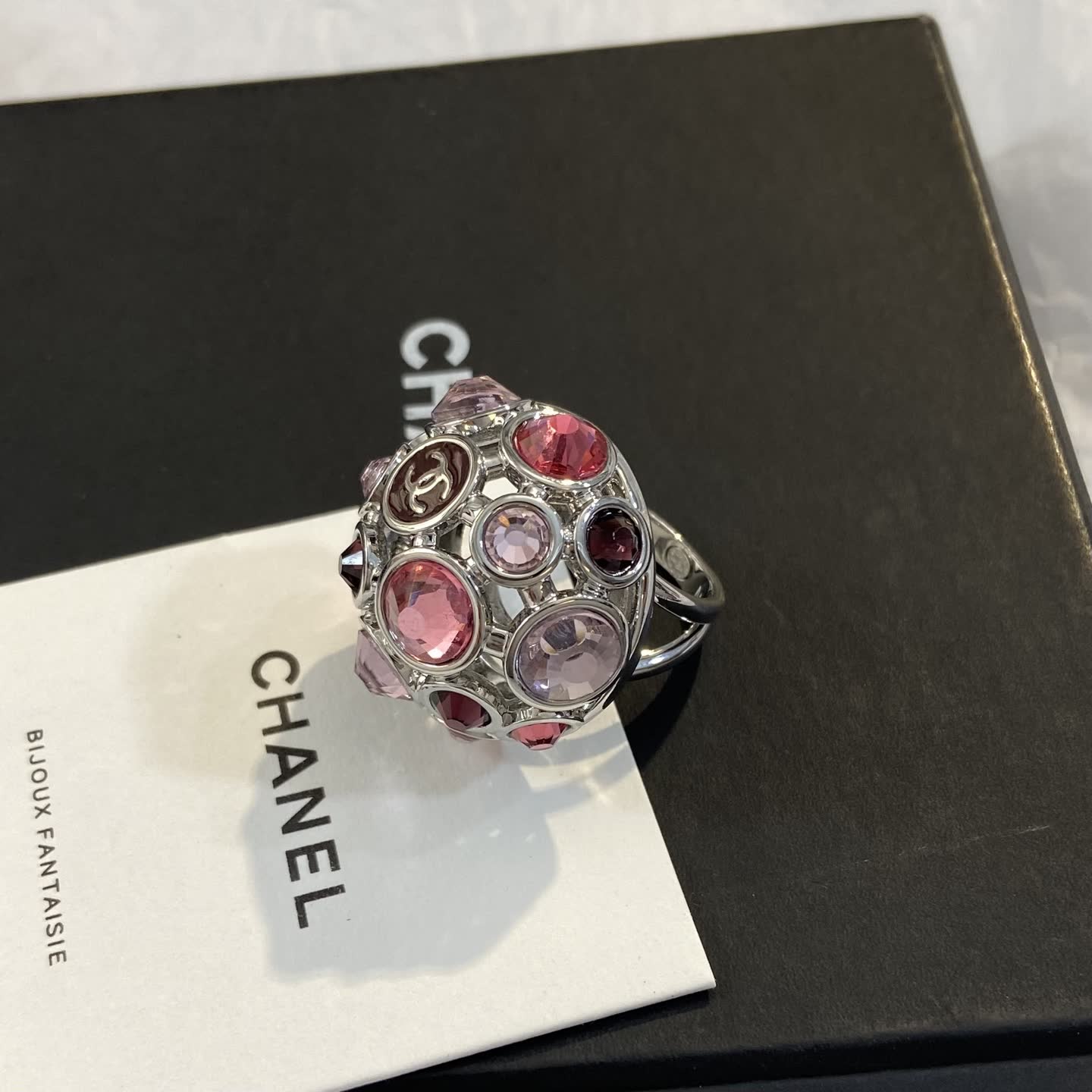 Chanel Multicolored Crystal Earrings