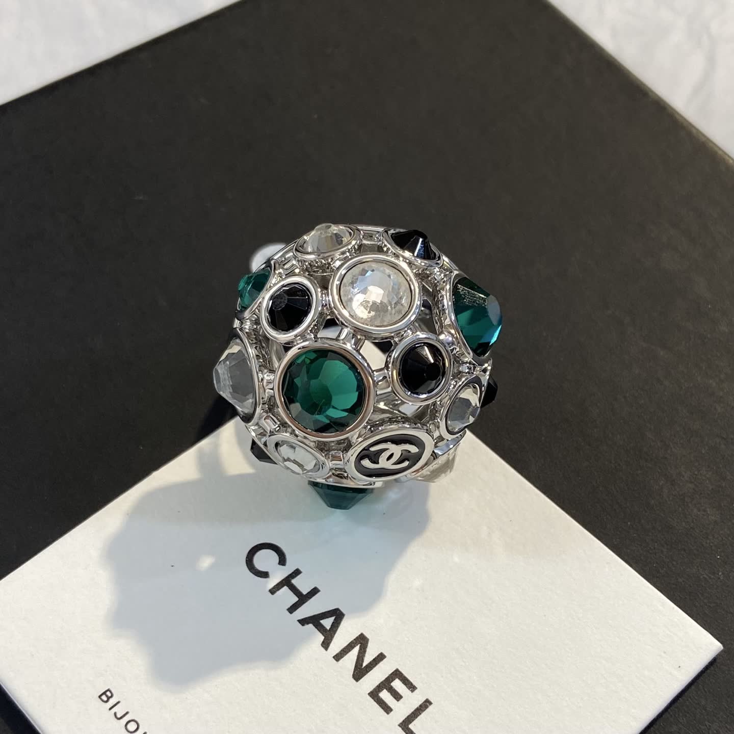 Chanel Earrings - Geometric Crystal Design Chanel Earrings - Geometric Crystal Design