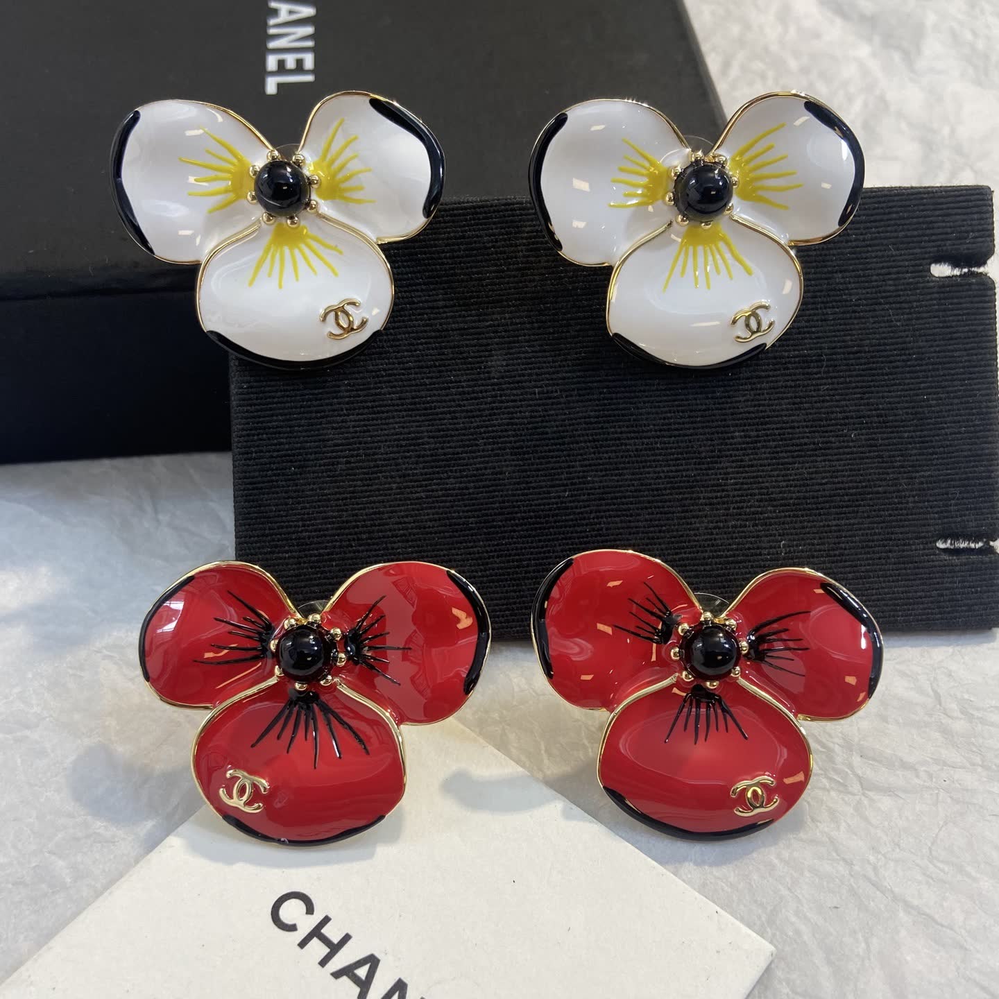 Chanel Camellia Flower Earrings Chanel Camellia Flower Earrings