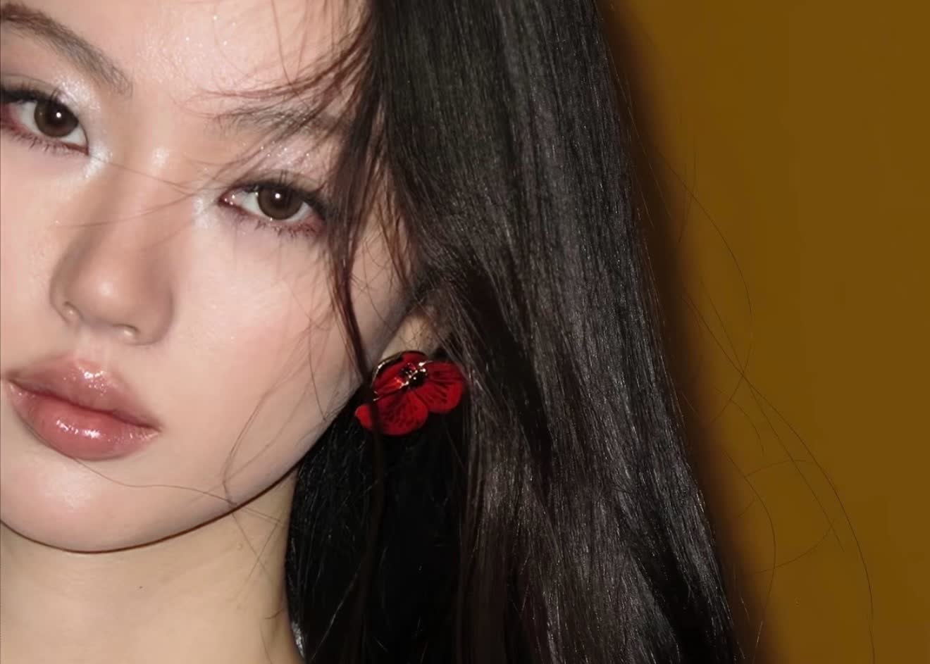 Chanel Camellia Flower Earrings
