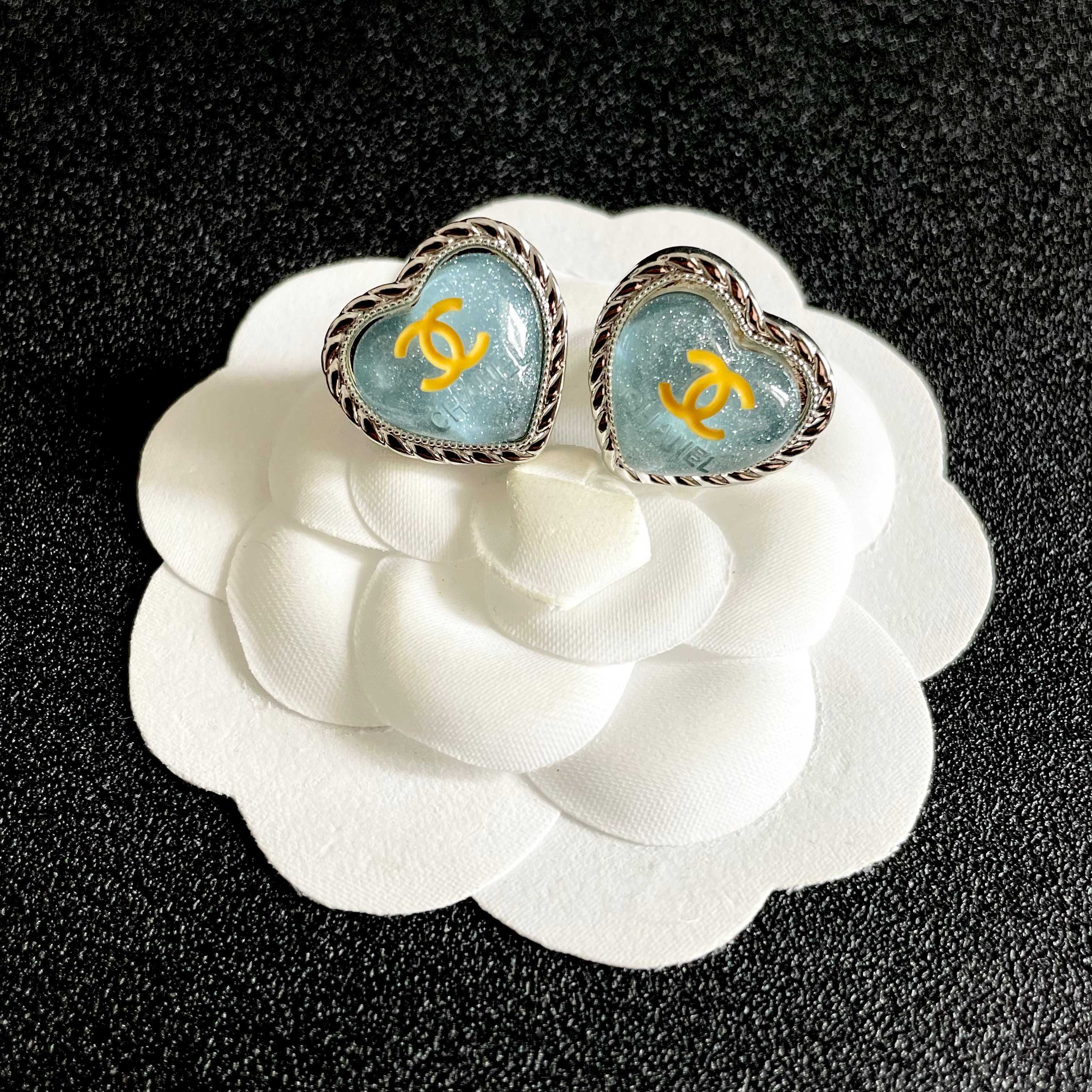 Chanel Heart-Shaped Earrings