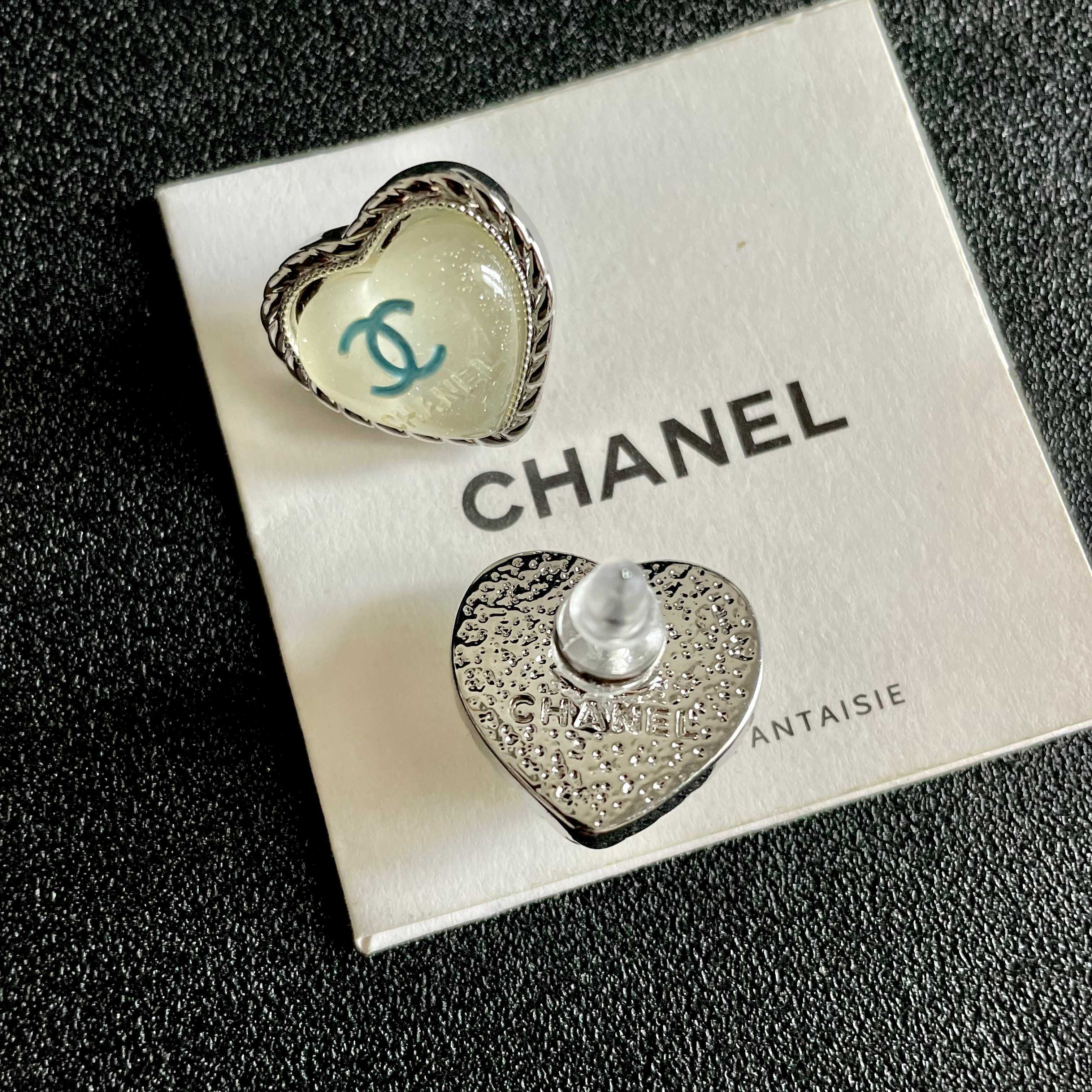 Chanel Heart-Shaped Earrings
