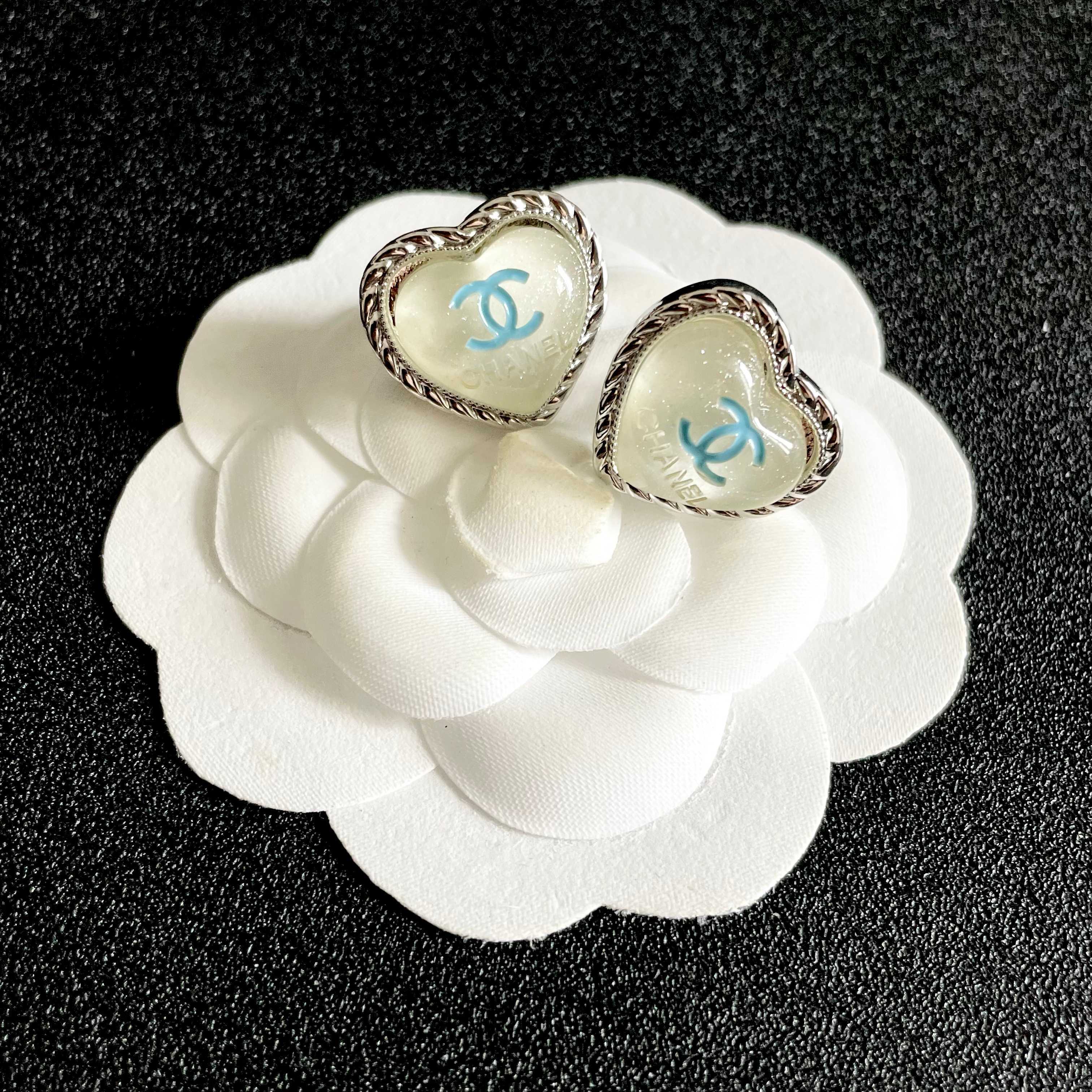 Chanel Heart-Shaped Earrings
