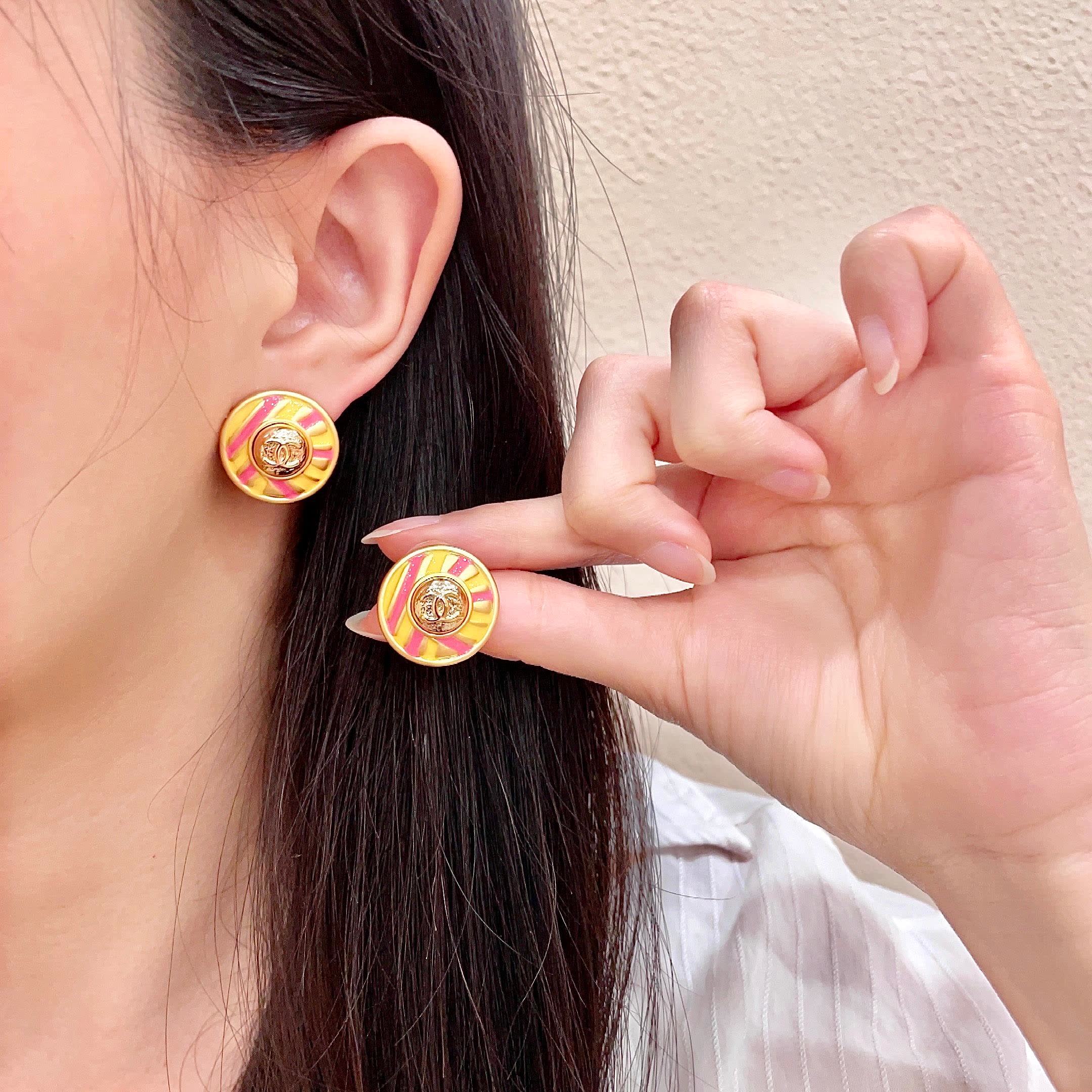 Chanel Medusa Stud Earrings Chanel Medusa Stud Earrings
