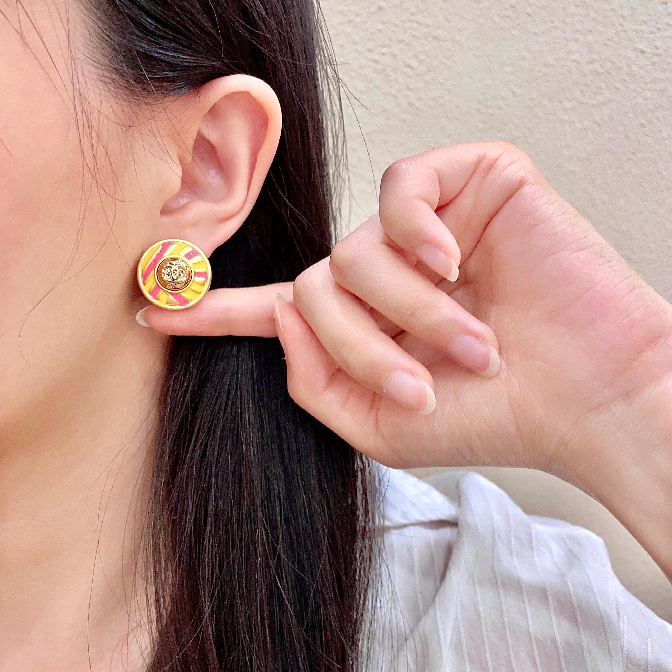Chanel Medusa Stud Earrings