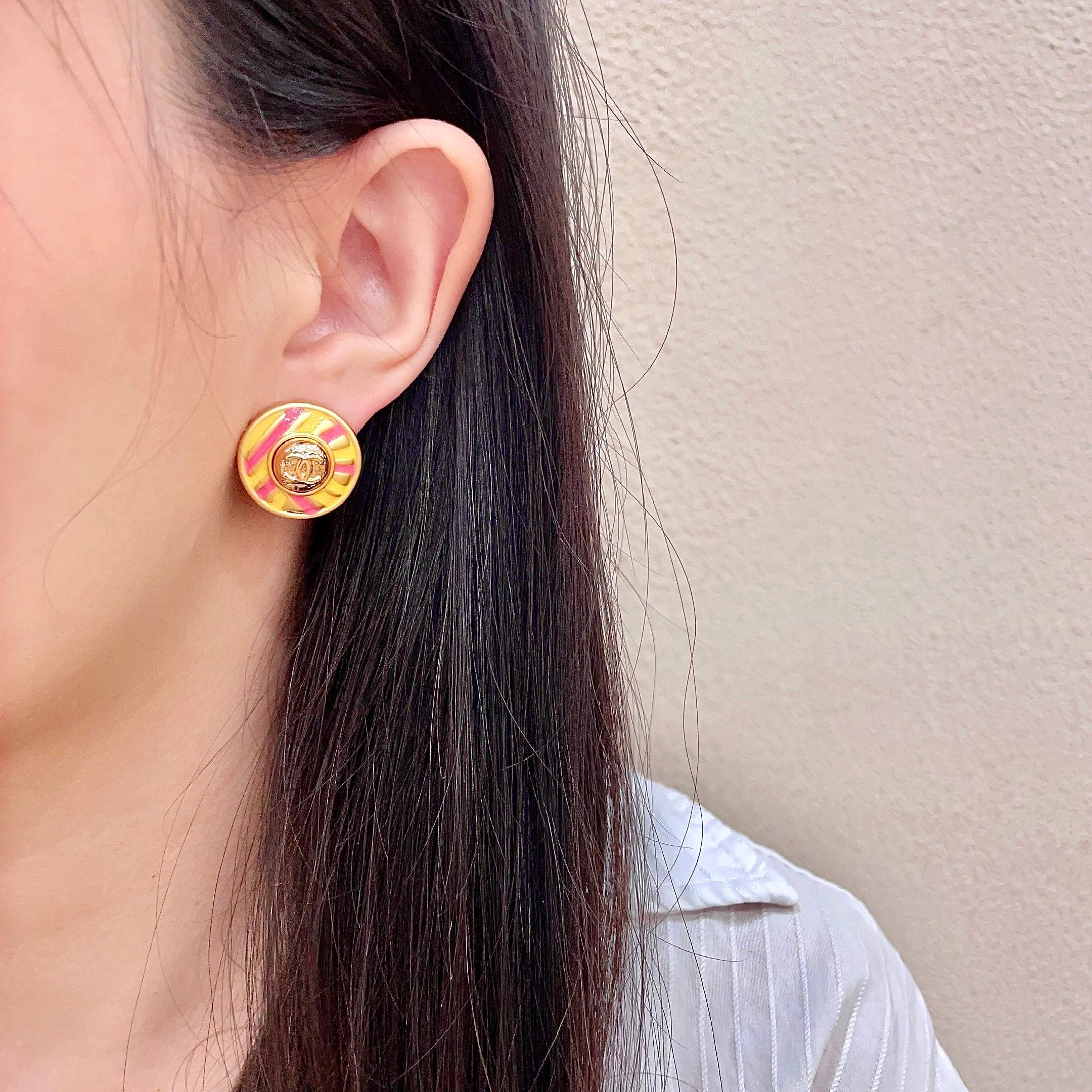 Chanel Medusa Stud Earrings