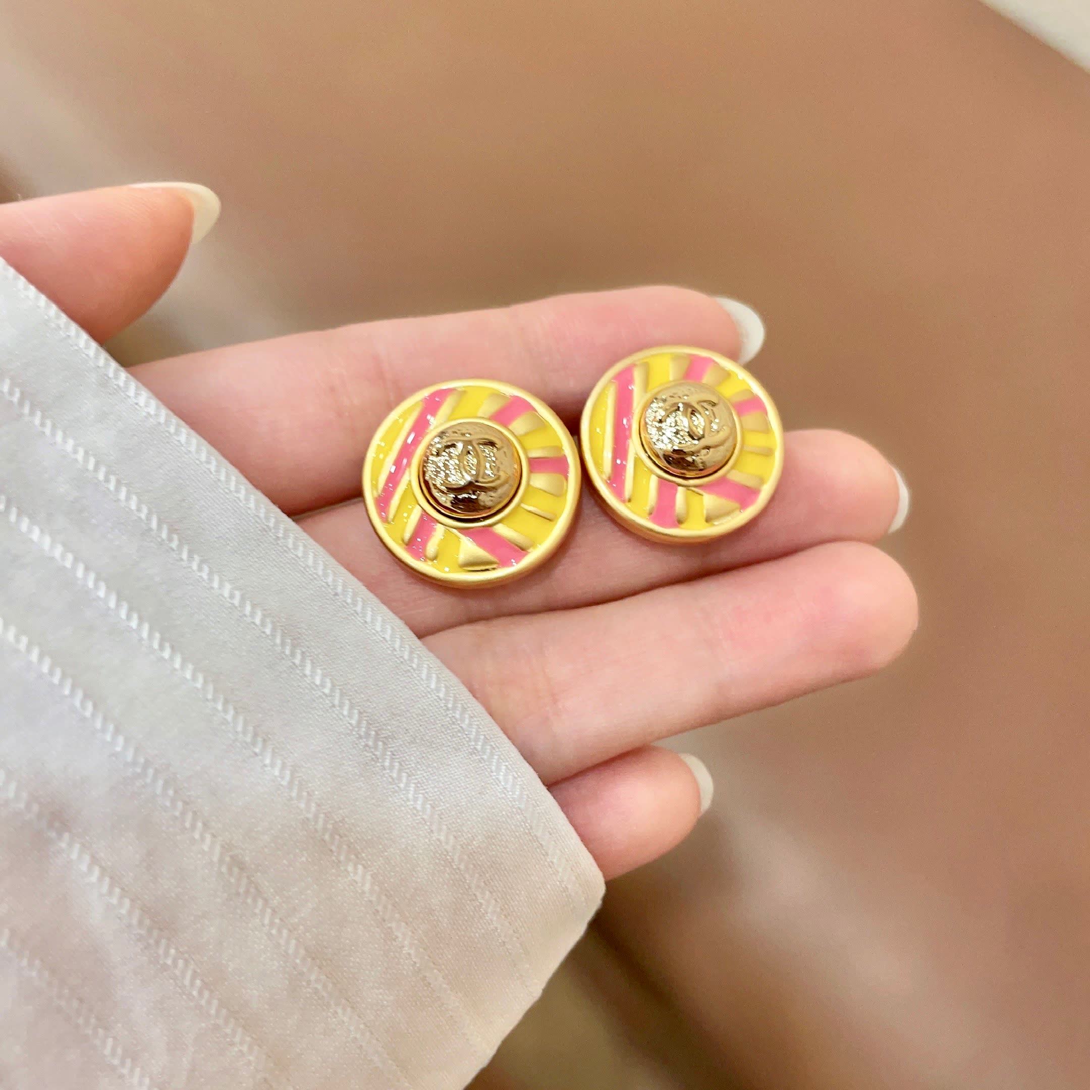 Chanel Medusa Stud Earrings