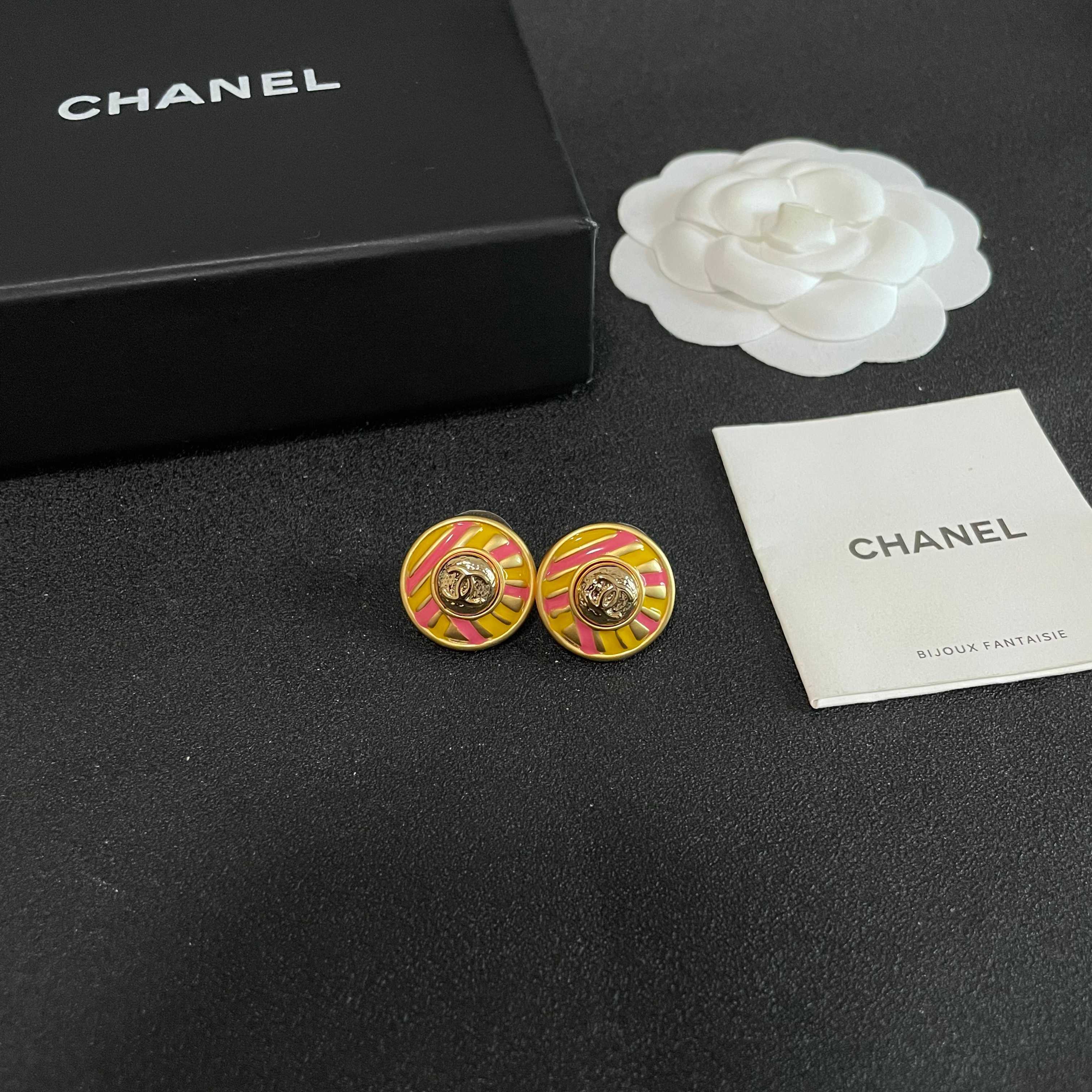 Chanel Medusa Stud Earrings
