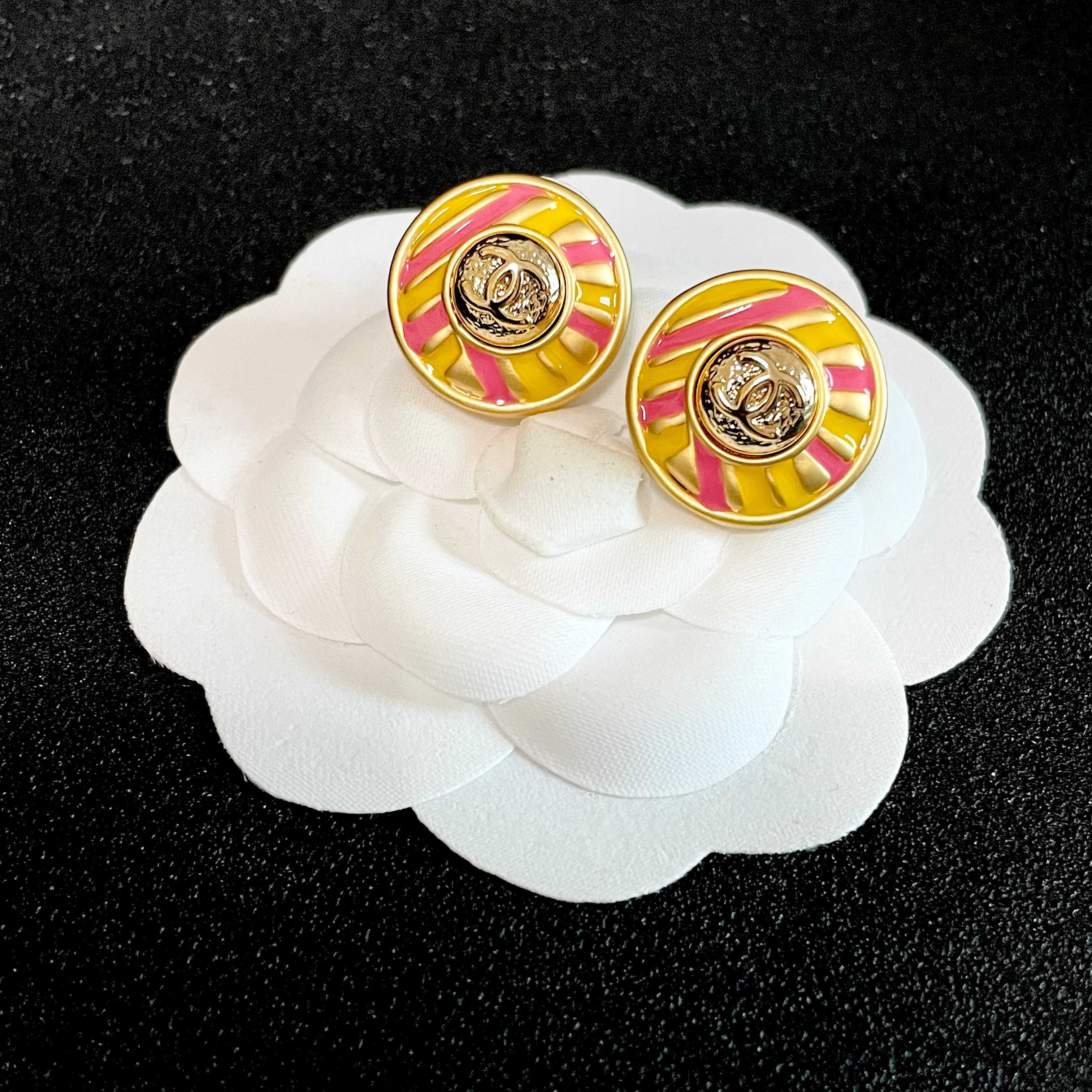 Chanel Medusa Stud Earrings