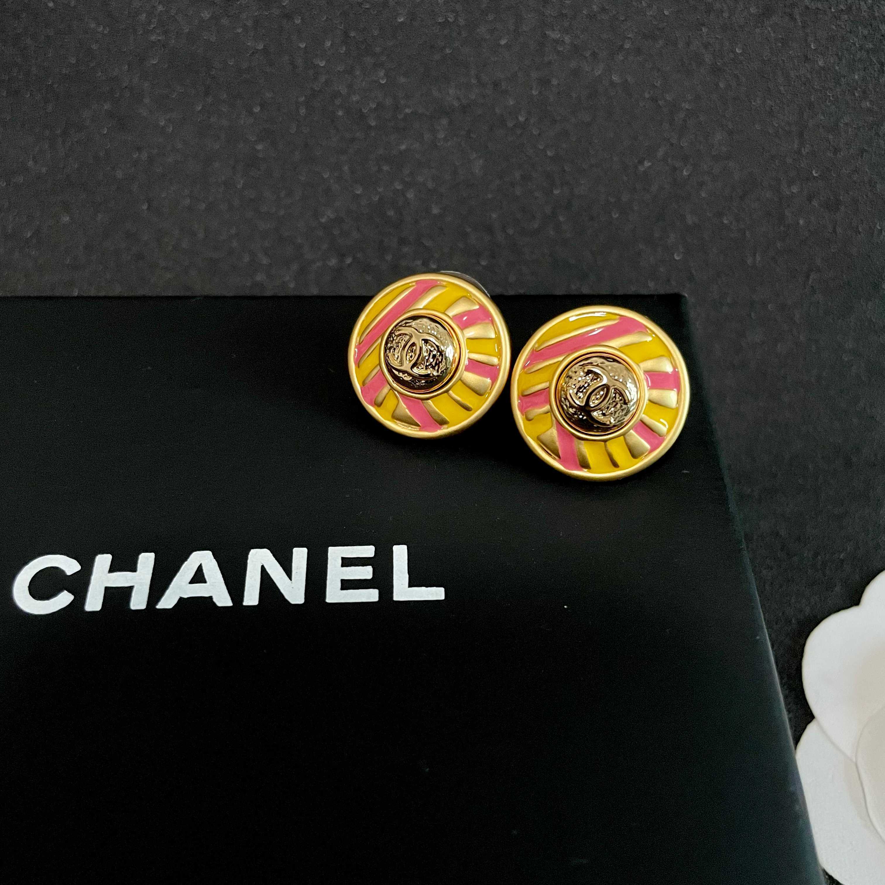 Chanel Medusa Stud Earrings