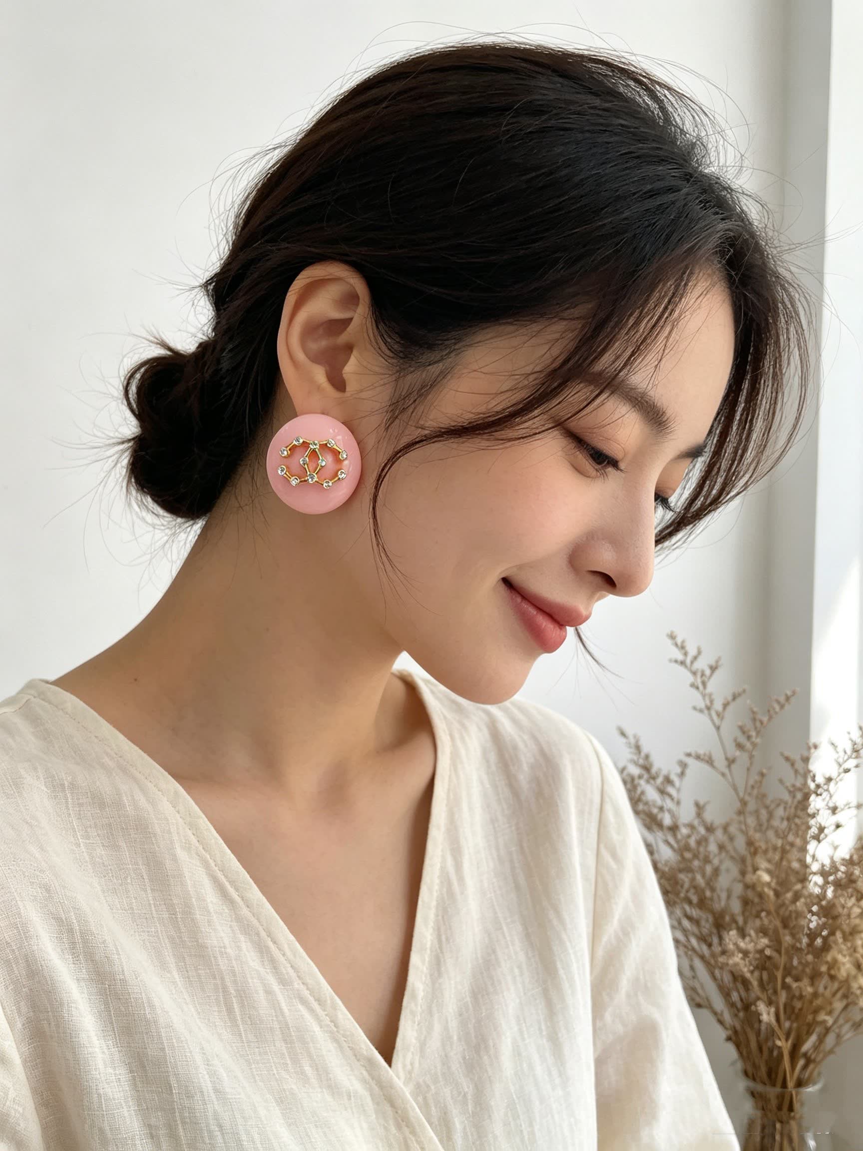 Chanel CC Logo Earrings
