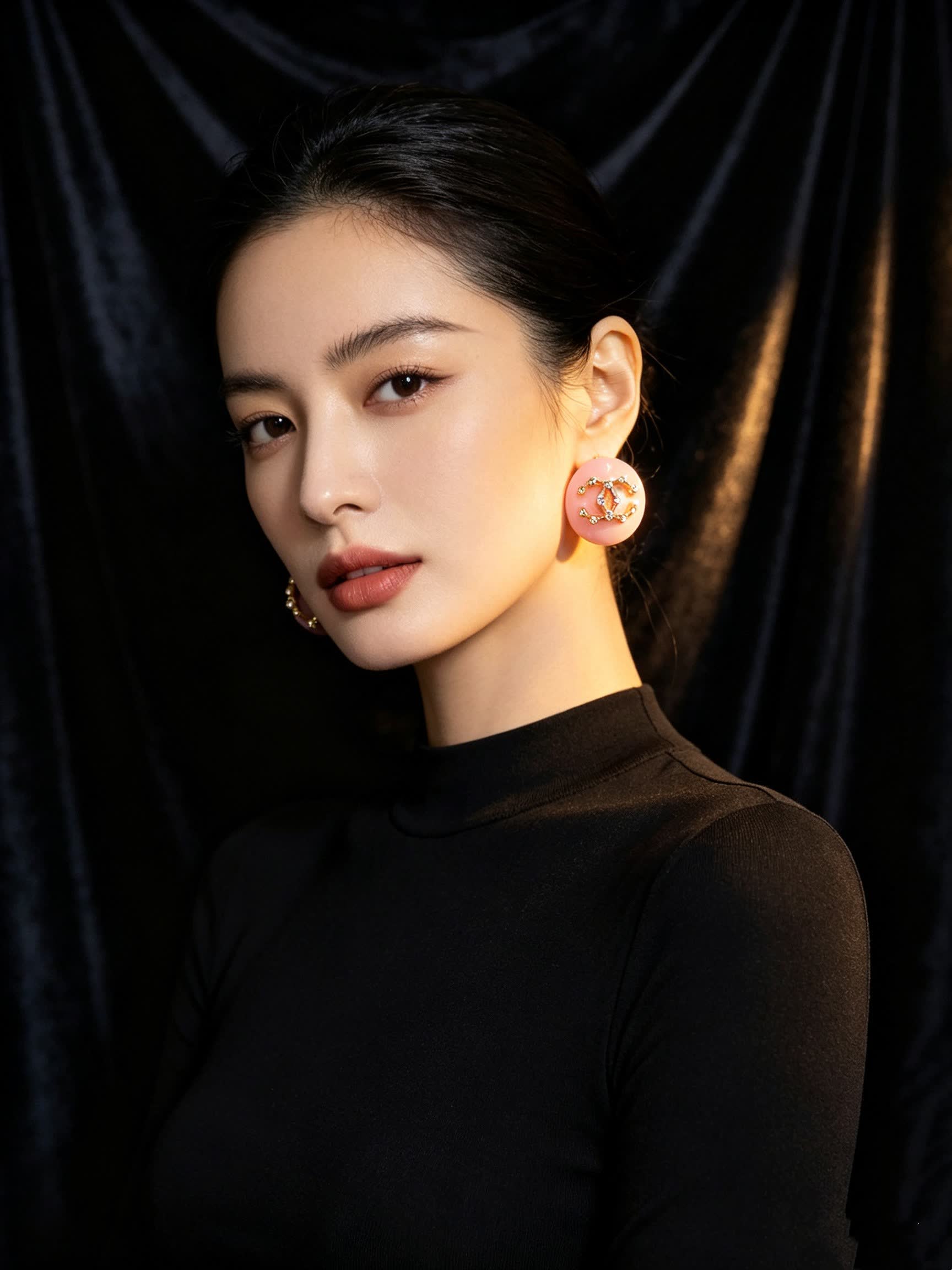 Chanel CC Logo Earrings