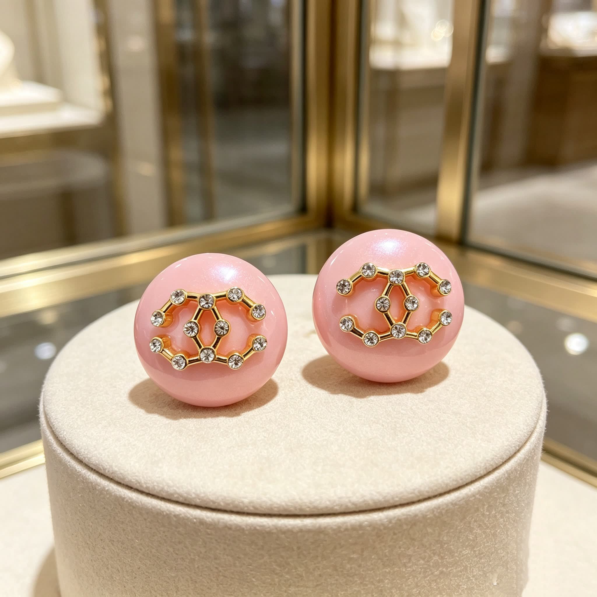 Chanel CC Logo Earrings