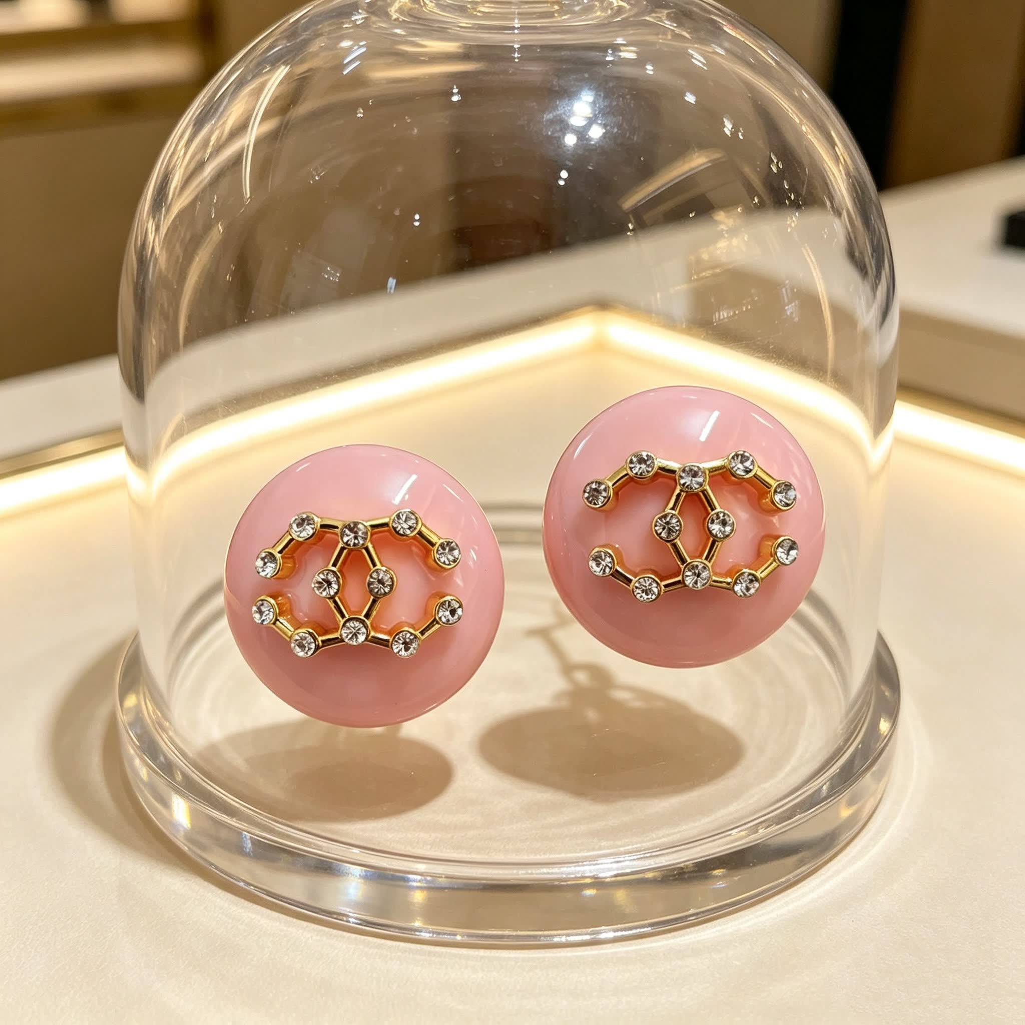 Chanel CC Logo Earrings