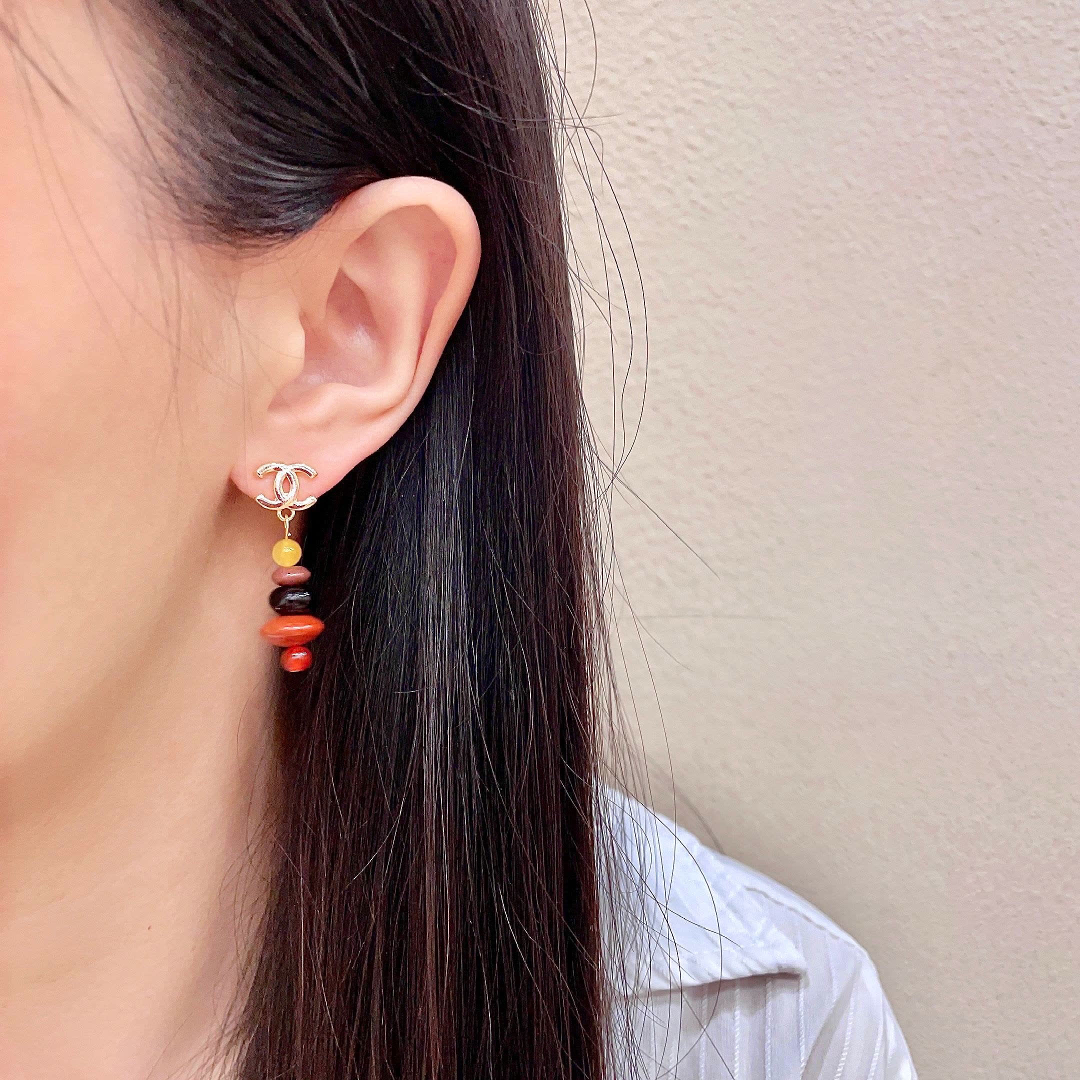 Chanel Beaded Earrings