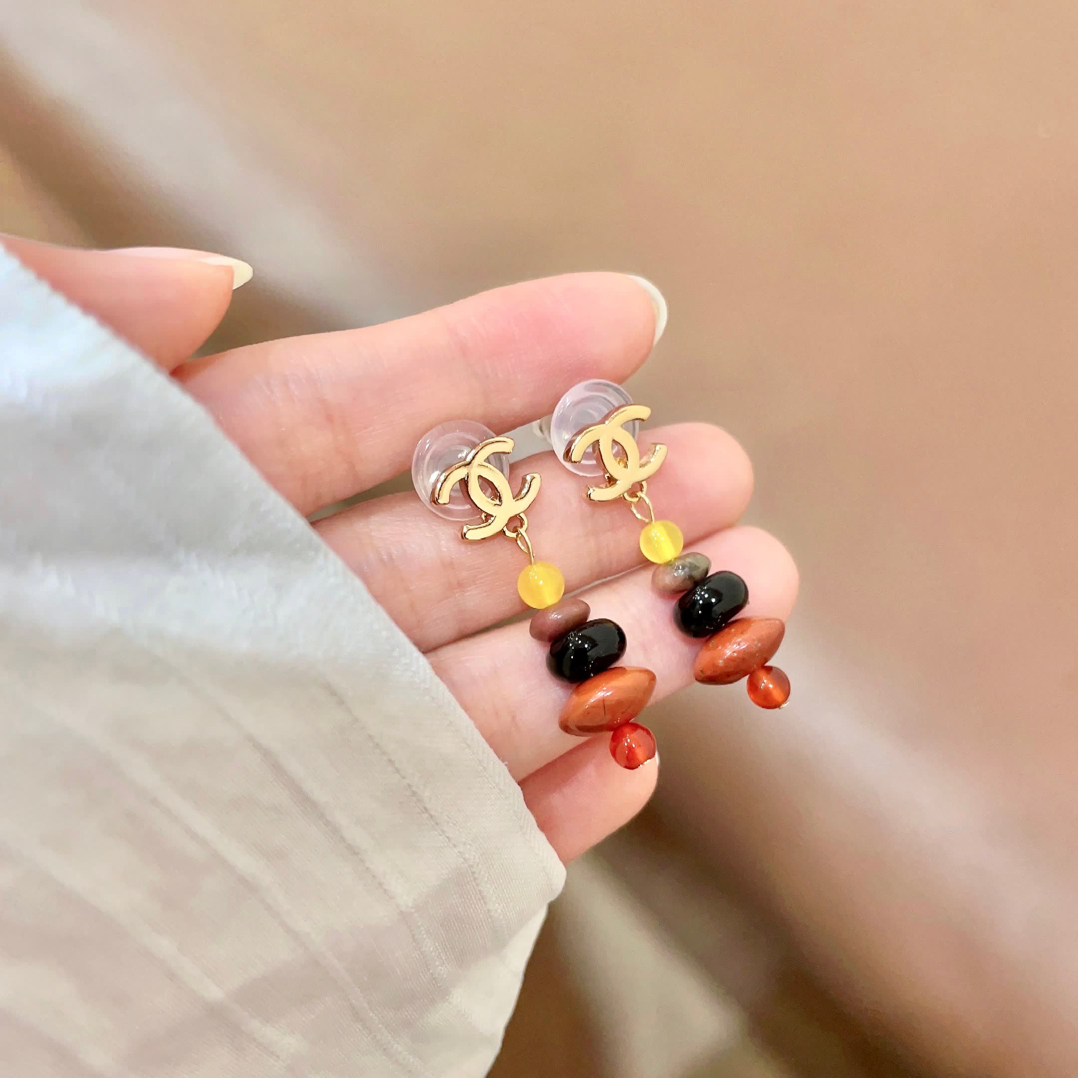 Chanel Beaded Earrings