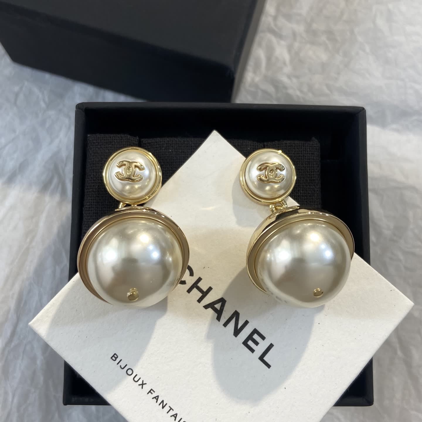 Chanel Pearl Earrings
